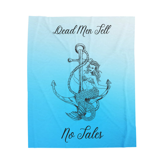 Dead Men Tell No Tales Velveteen Plush Blanket