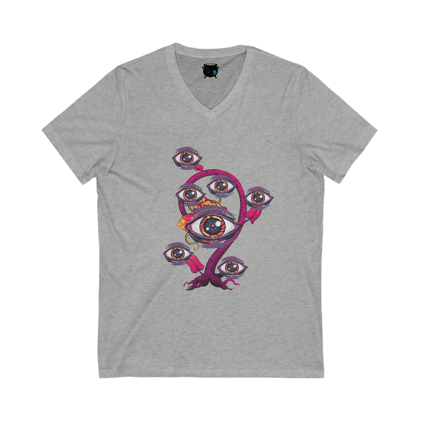 Eyeball Plant 2 Unisex Jersey Short Sleeve V-Neck Tee