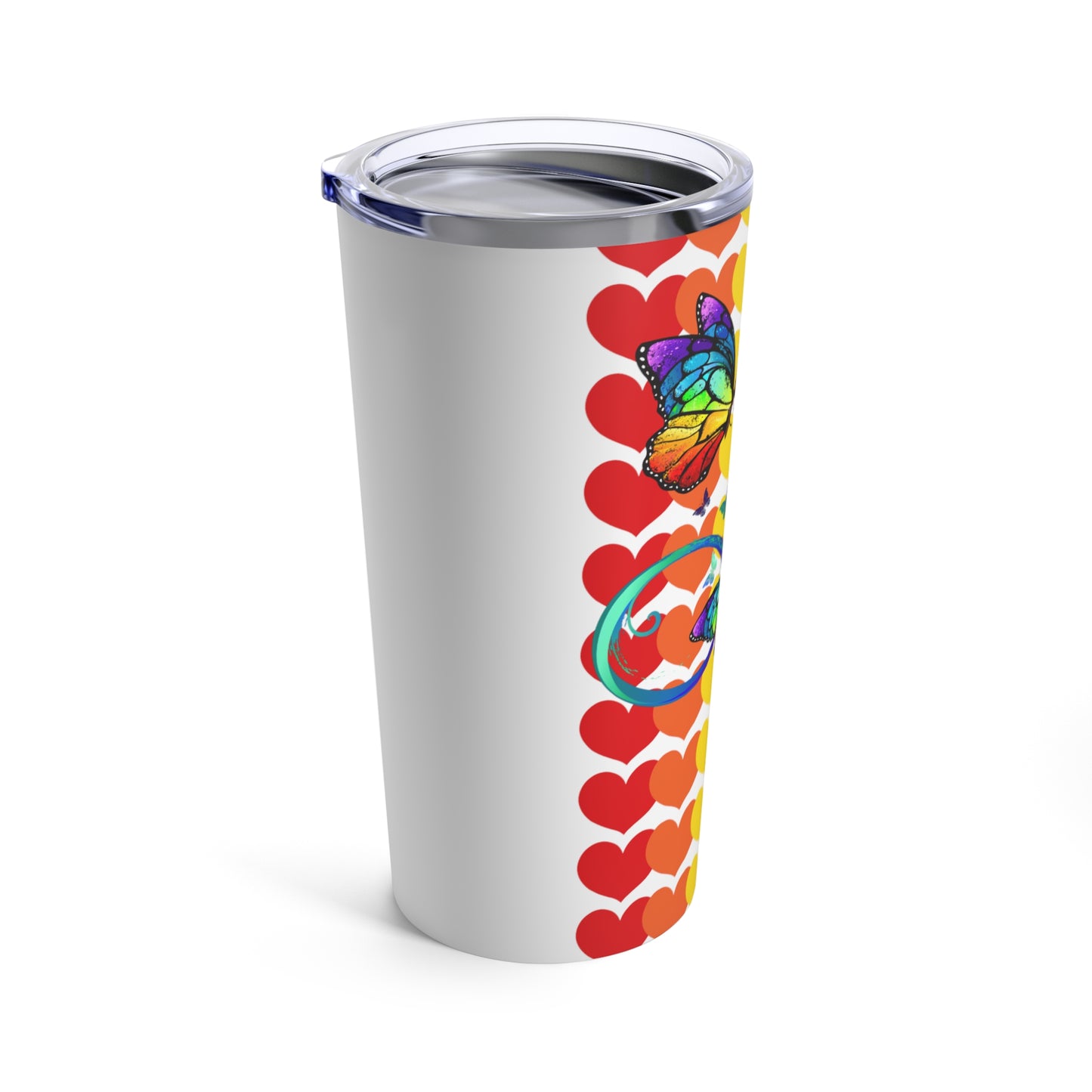 Rainbow Butterflies Tumbler 20oz