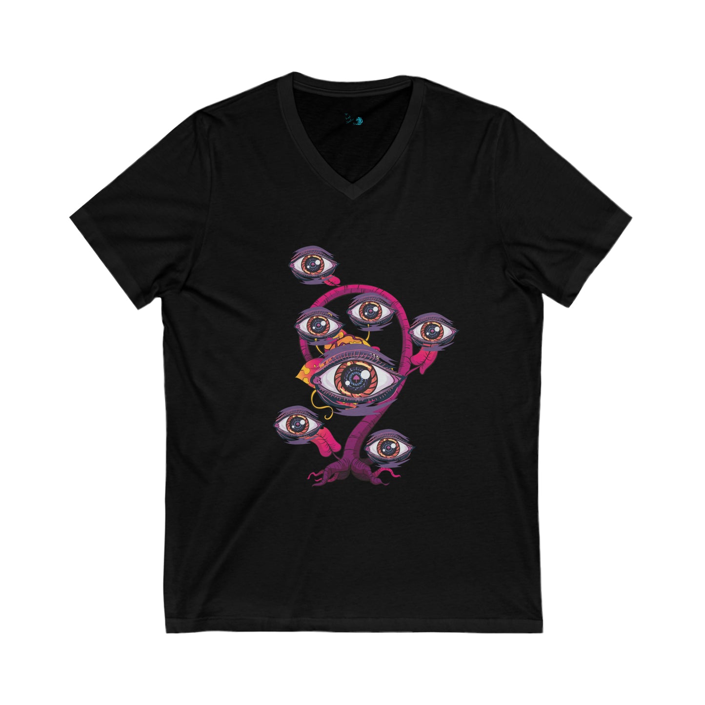 Eyeball Plant 2 Unisex Jersey Short Sleeve V-Neck Tee