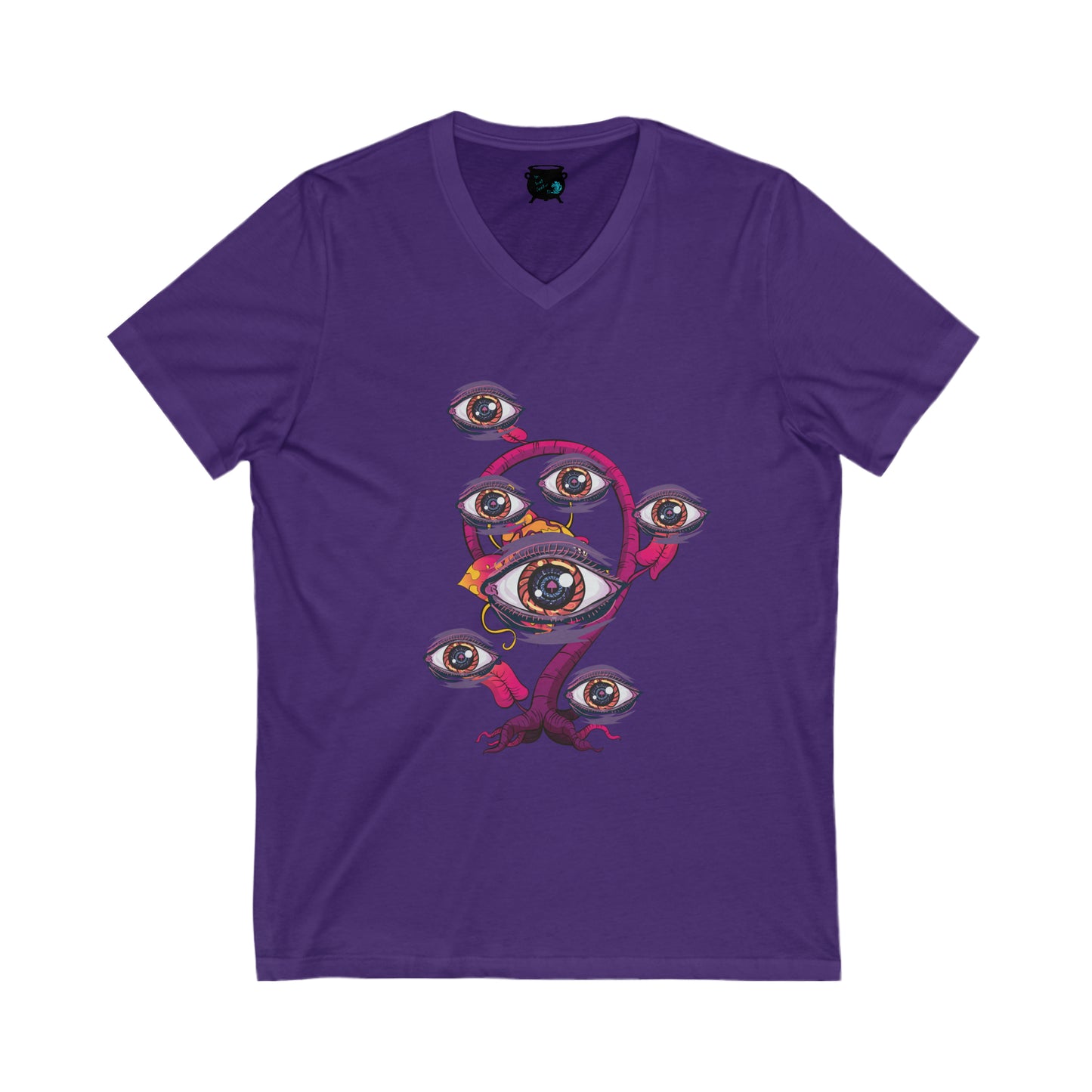 Eyeball Plant 2 Unisex Jersey Short Sleeve V-Neck Tee