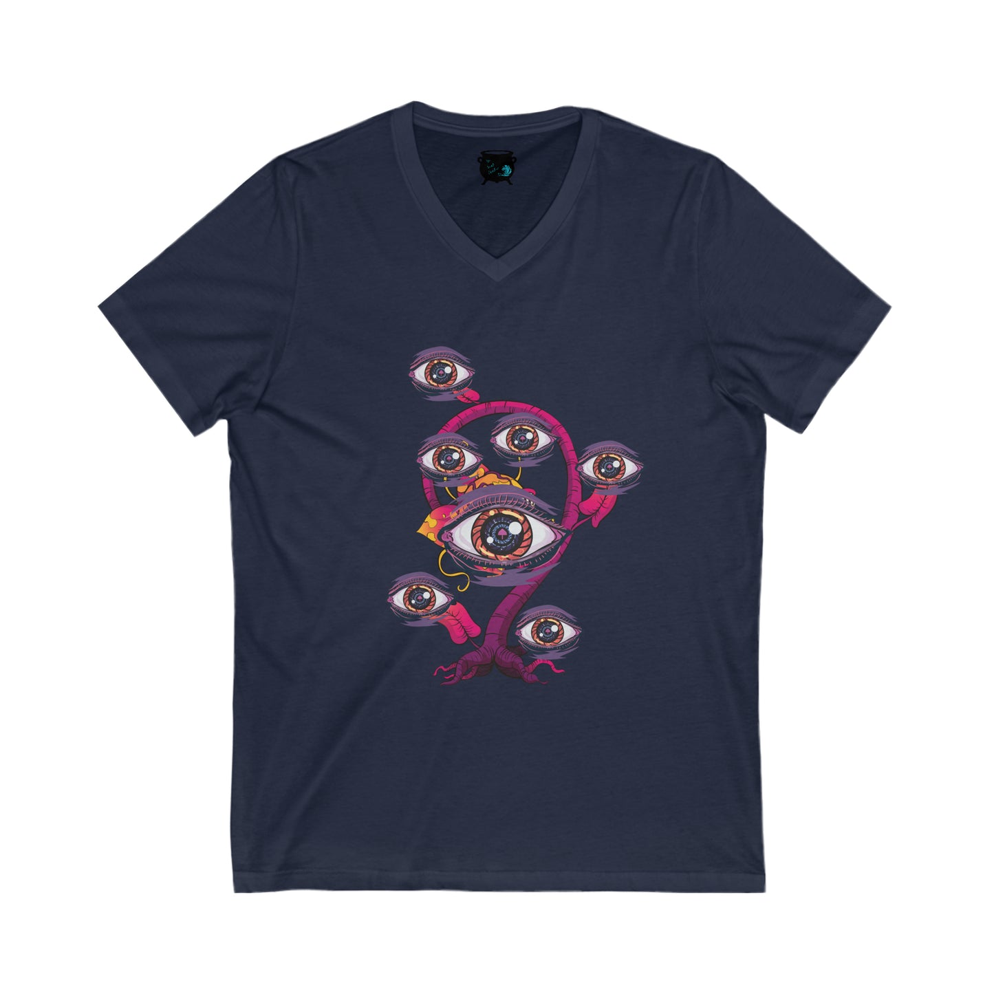 Eyeball Plant 2 Unisex Jersey Short Sleeve V-Neck Tee