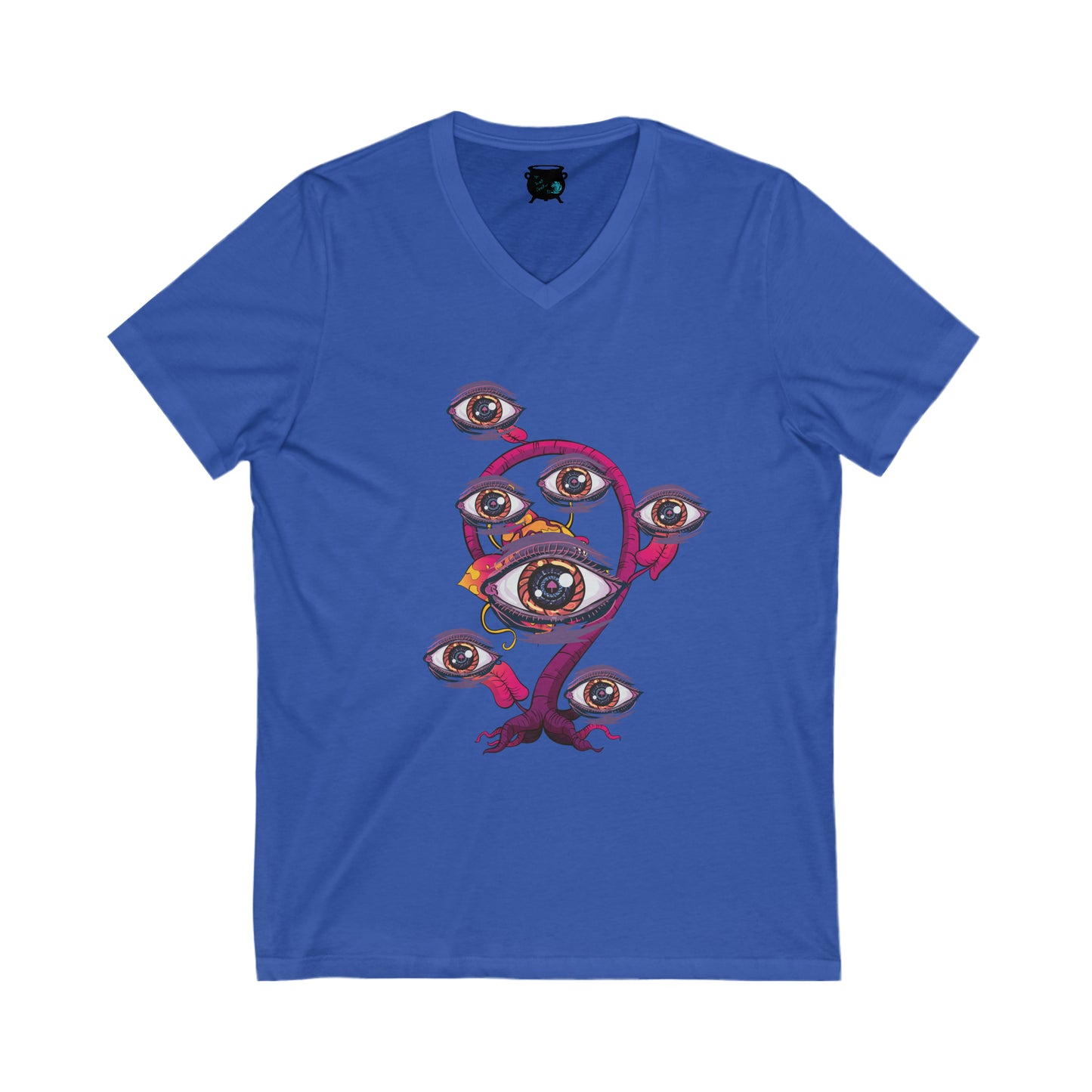 Eyeball Plant 2 Unisex Jersey Short Sleeve V-Neck Tee