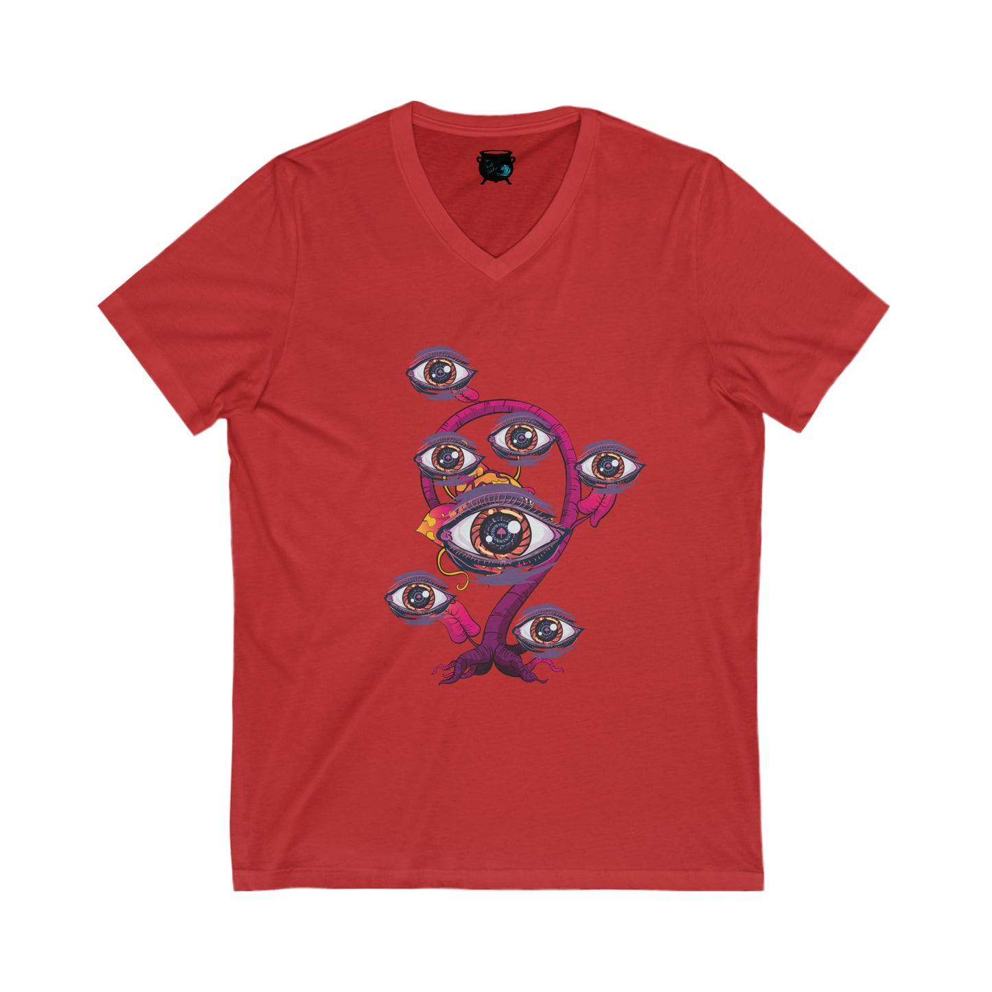 Eyeball Plant 2 Unisex Jersey Short Sleeve V-Neck Tee