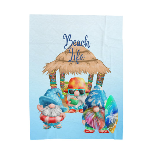 Beach Life Velveteen Plush Blanket