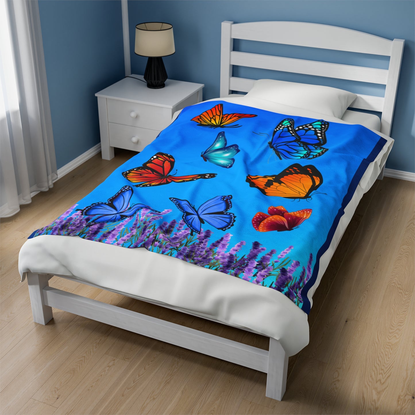 Butterflies Velveteen Plush Blanket