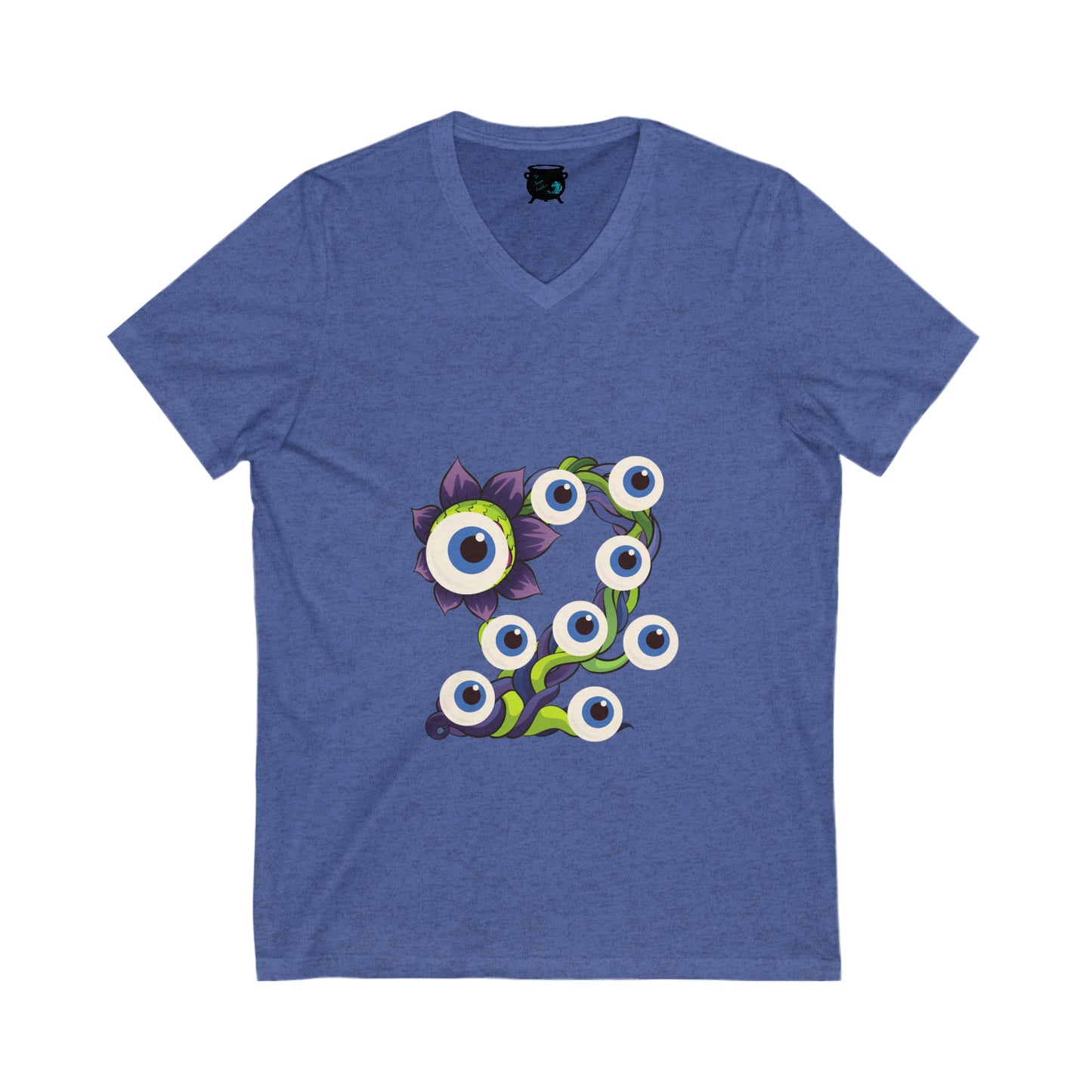 Eyeball Plant 1 Unisex Jersey Short Sleeve V-Neck Tee