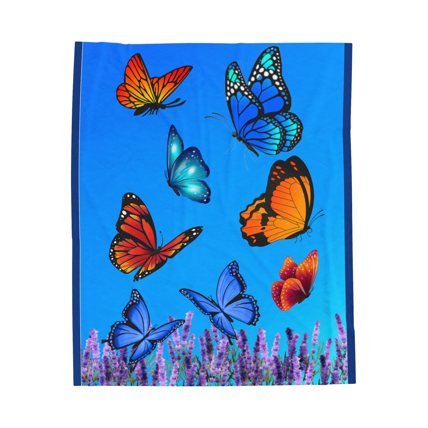 Butterflies Velveteen Plush Blanket