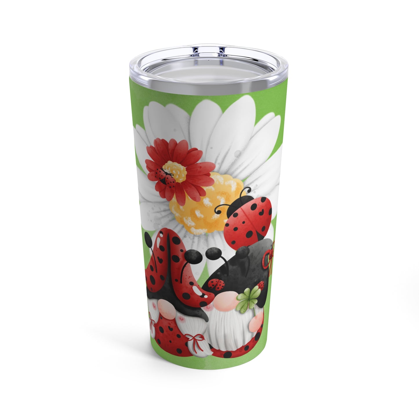 Ladybug Daisy Gnomes Tumbler 20oz