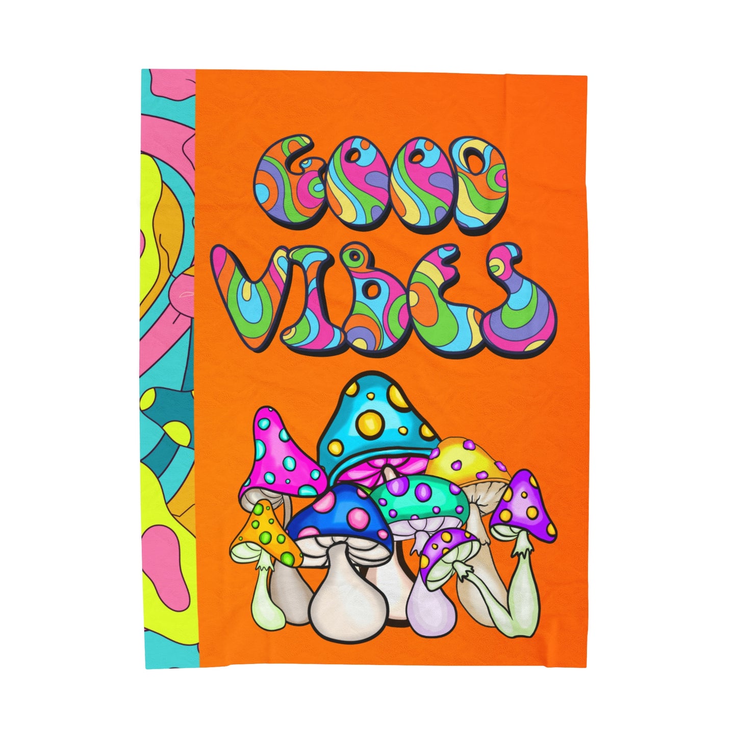 Good Vibes Velveteen Plush Blanket