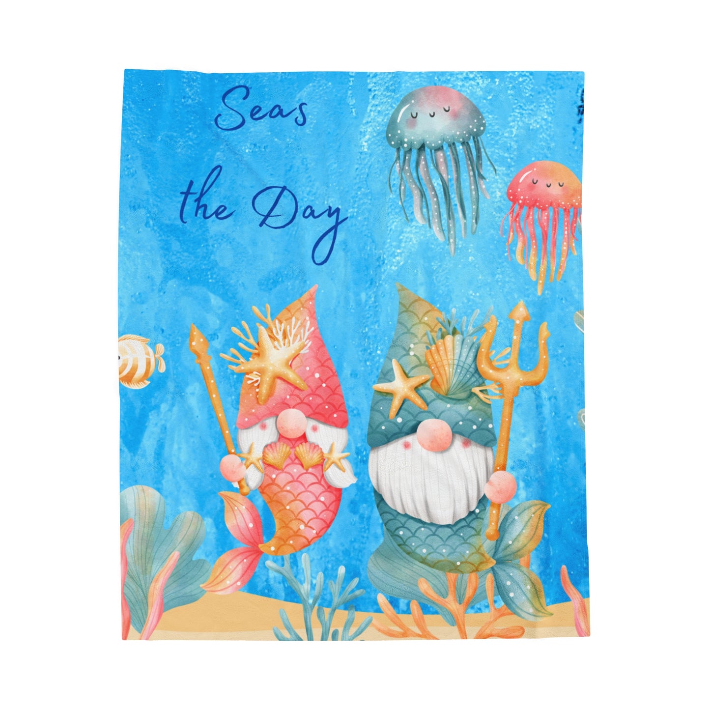 Seas the Day Velveteen Plush Blanket