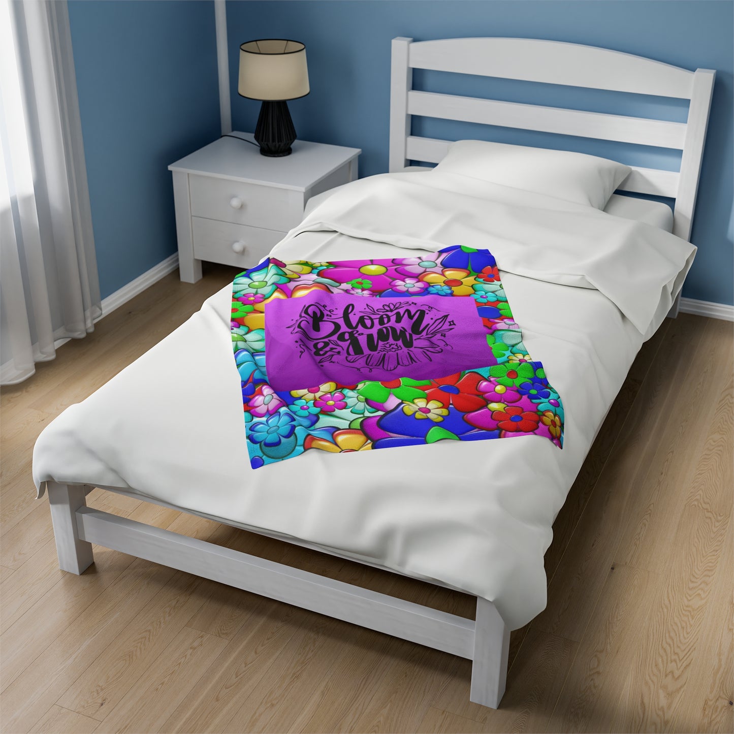 Bloom & Grow Velveteen Plush Blanket