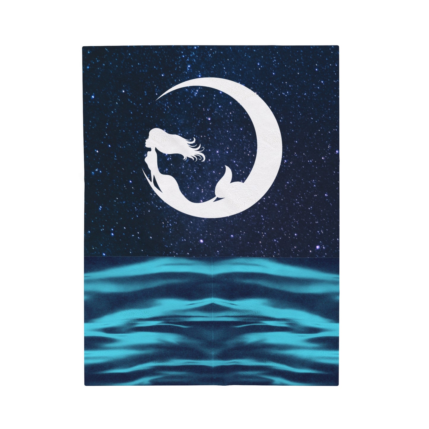 Mermaid Moon Velveteen Plush Blanket