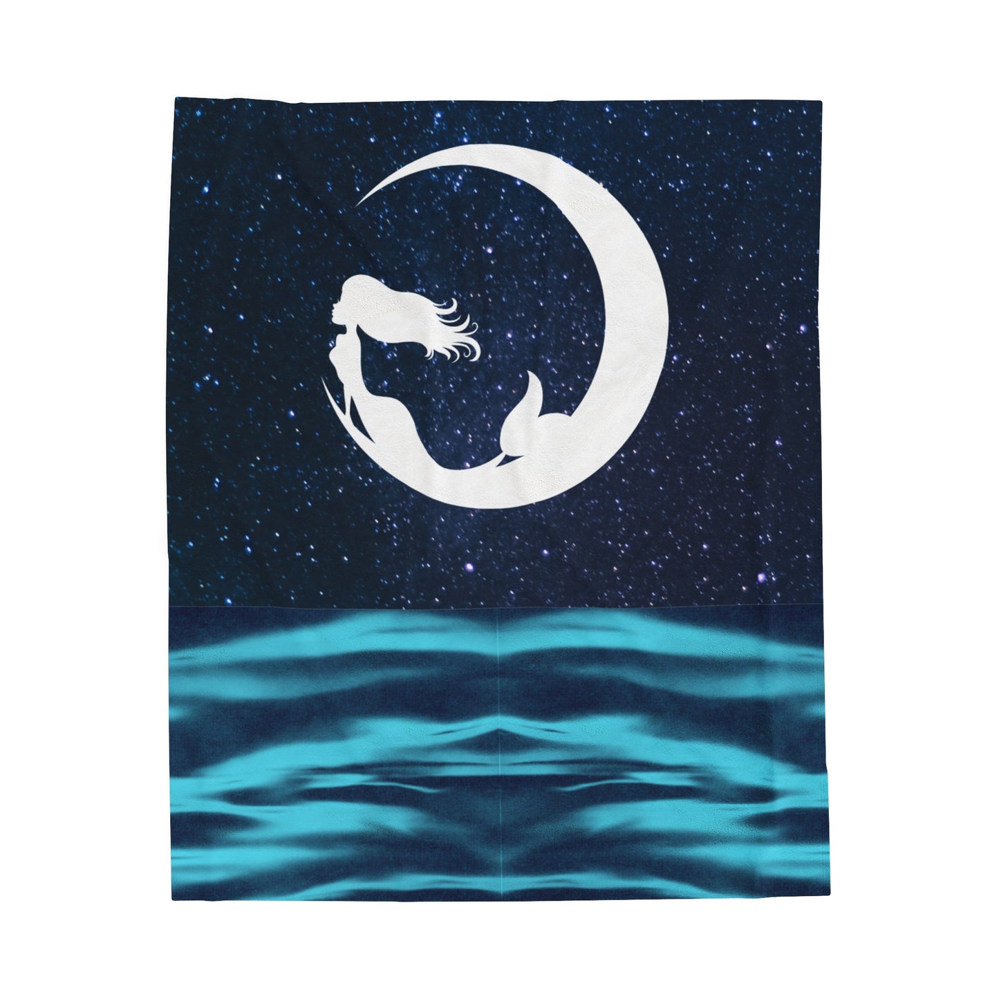 Mermaid Moon Velveteen Plush Blanket