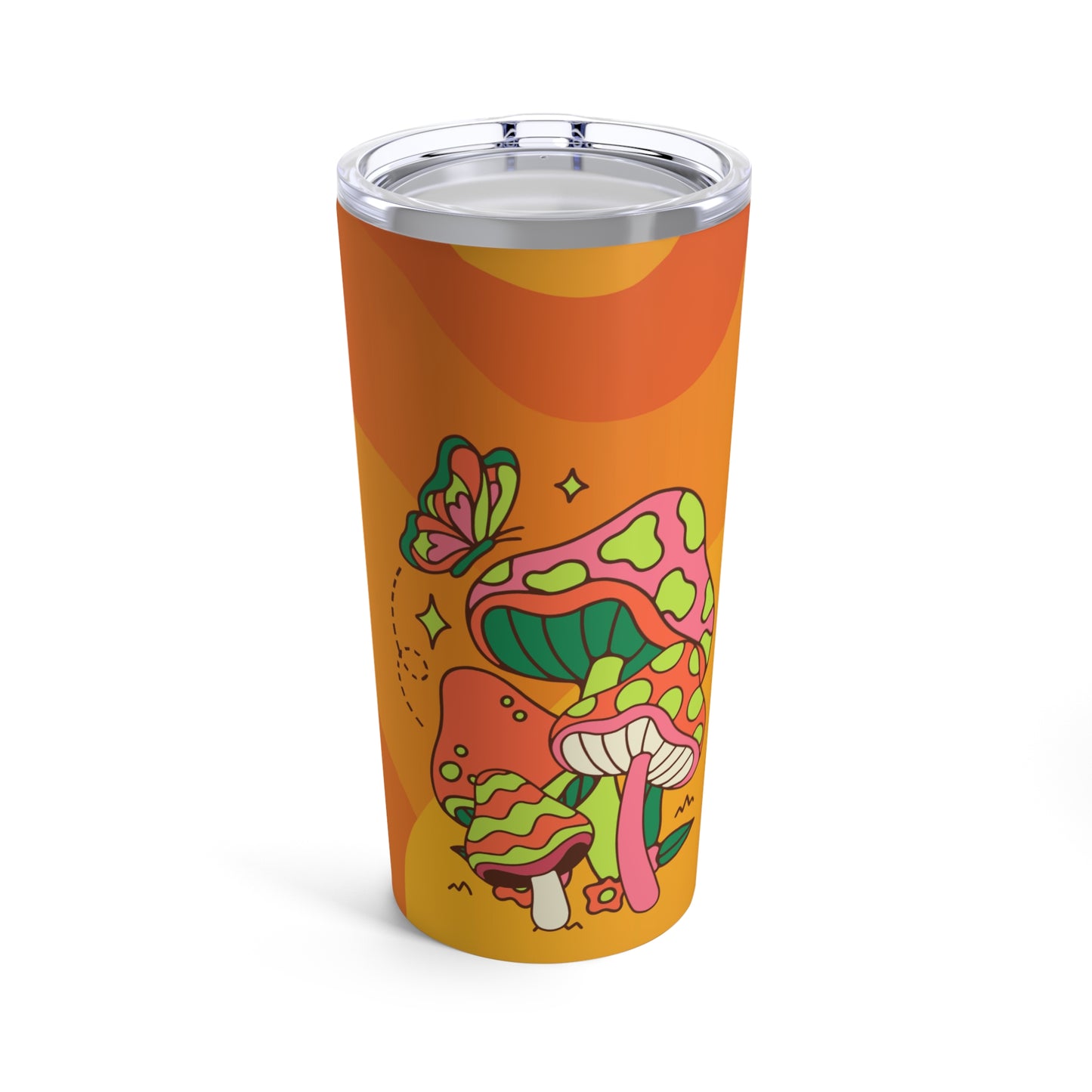 Retro Mushrooms Tumbler 20oz