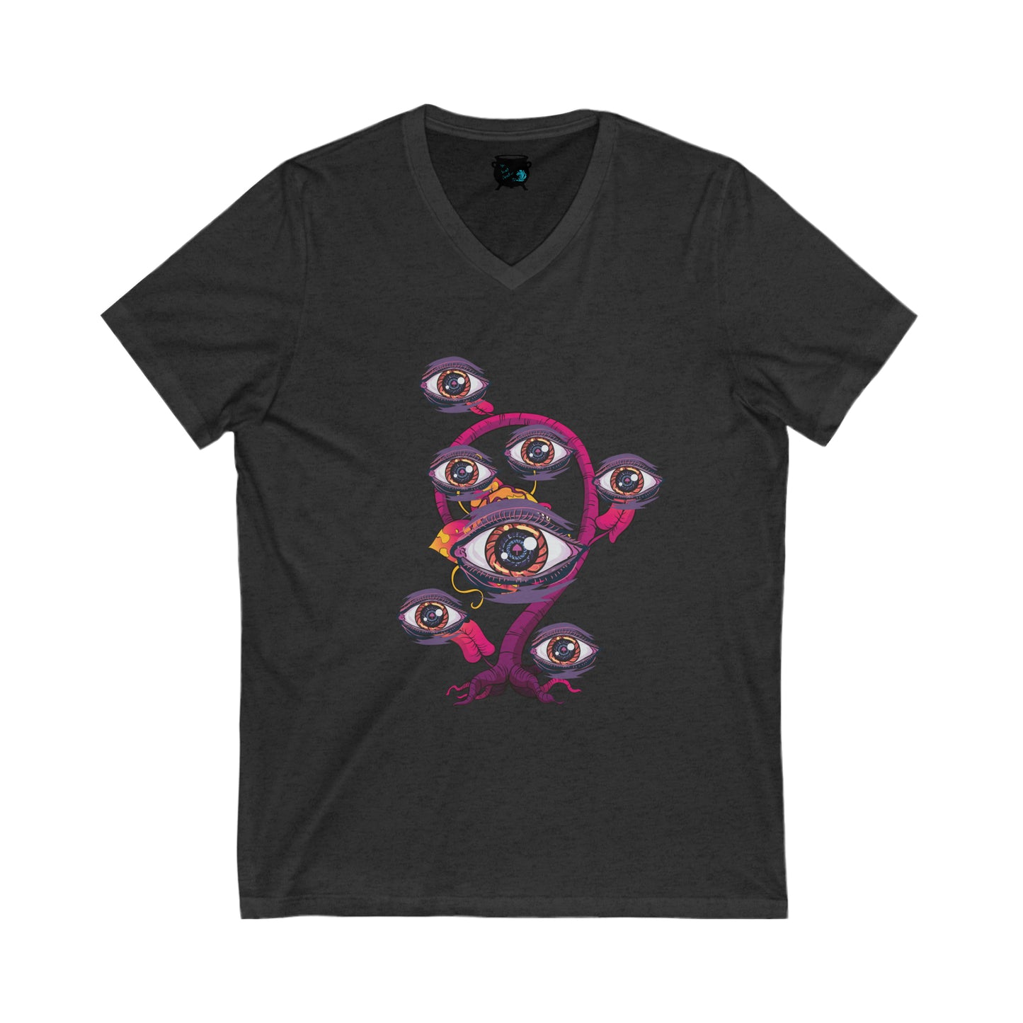 Eyeball Plant 2 Unisex Jersey Short Sleeve V-Neck Tee