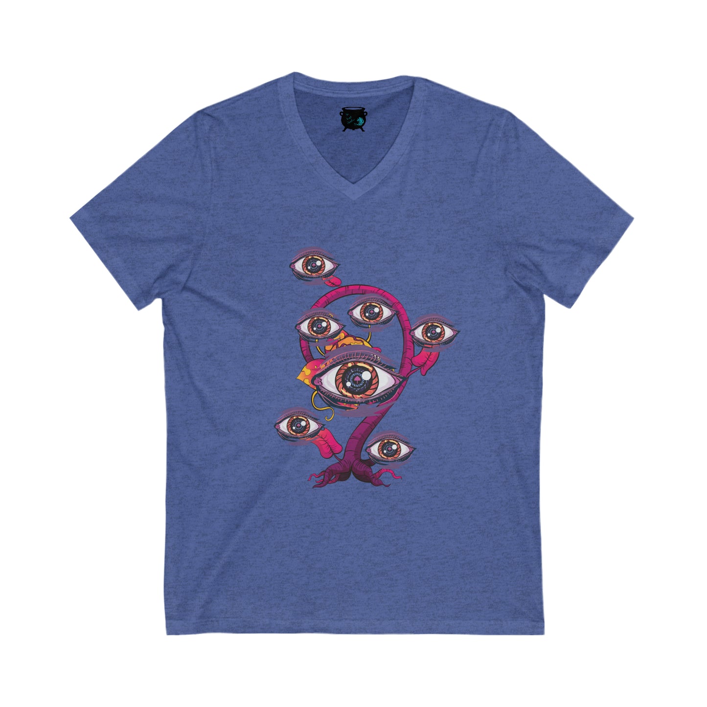 Eyeball Plant 2 Unisex Jersey Short Sleeve V-Neck Tee