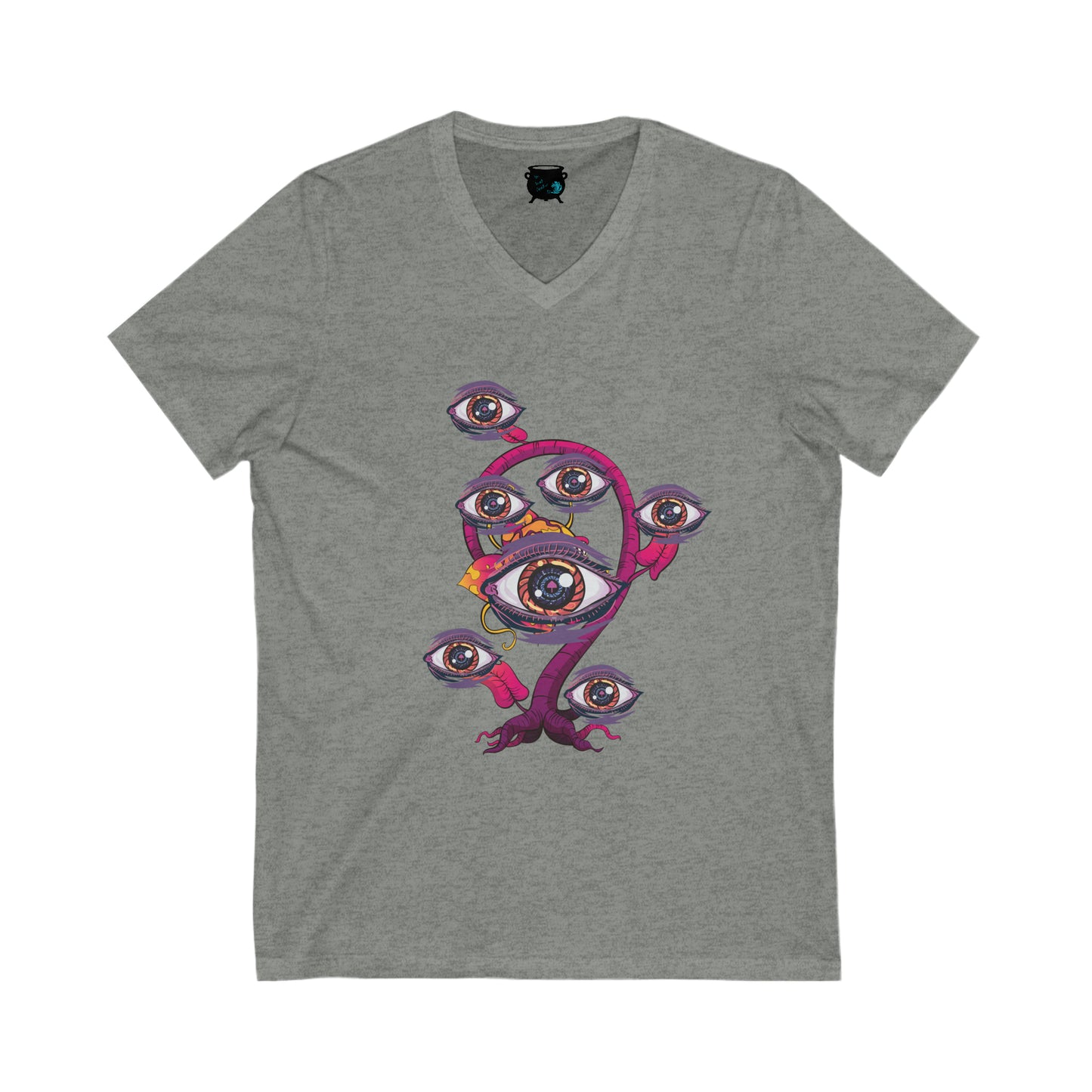 Eyeball Plant 2 Unisex Jersey Short Sleeve V-Neck Tee