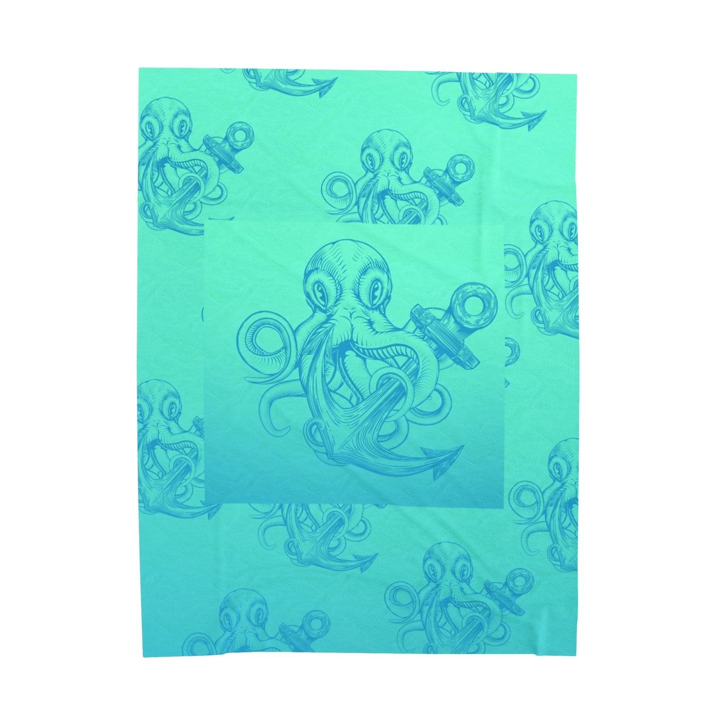 Octopus Anchor Velveteen Plush Blanket