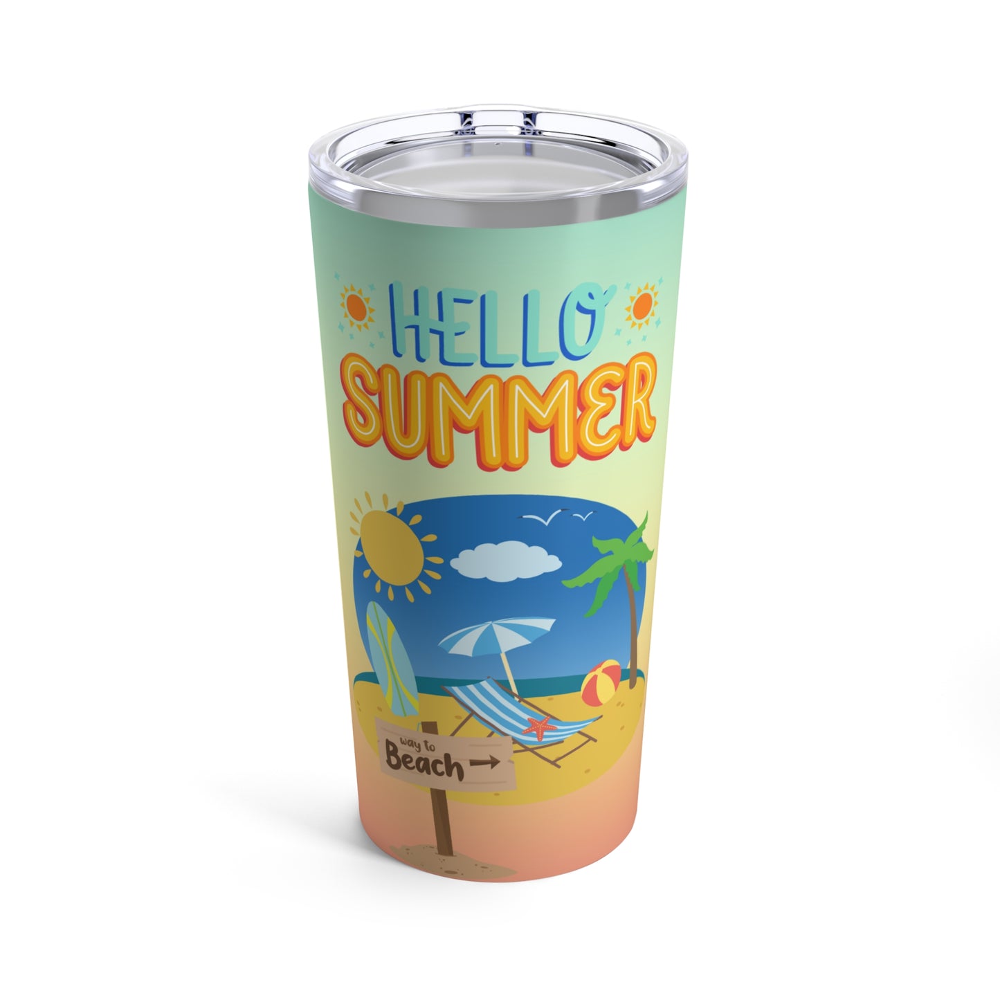 Hello Summer Tumbler 20oz