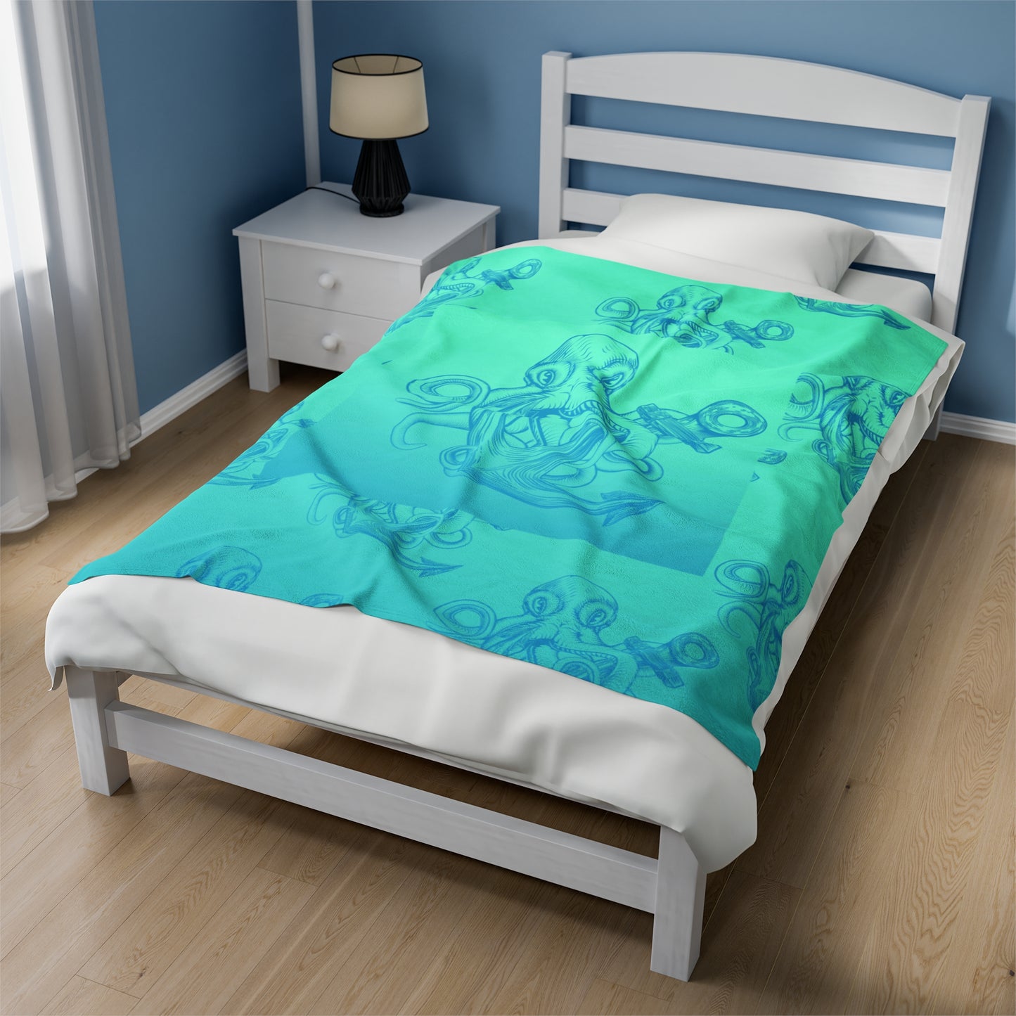 Octopus Anchor Velveteen Plush Blanket