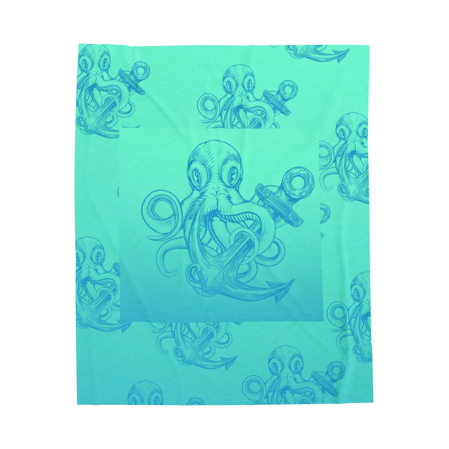 Octopus Anchor Velveteen Plush Blanket