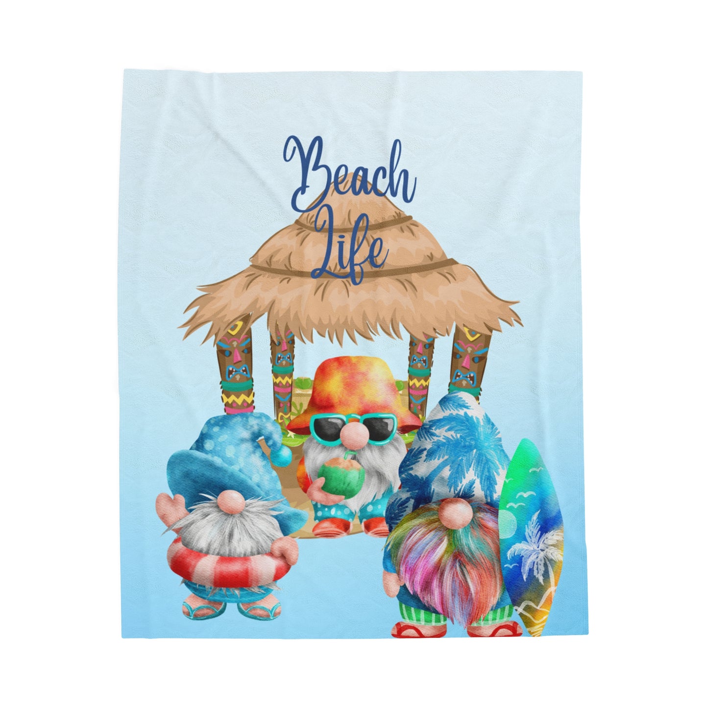 Beach Life Velveteen Plush Blanket