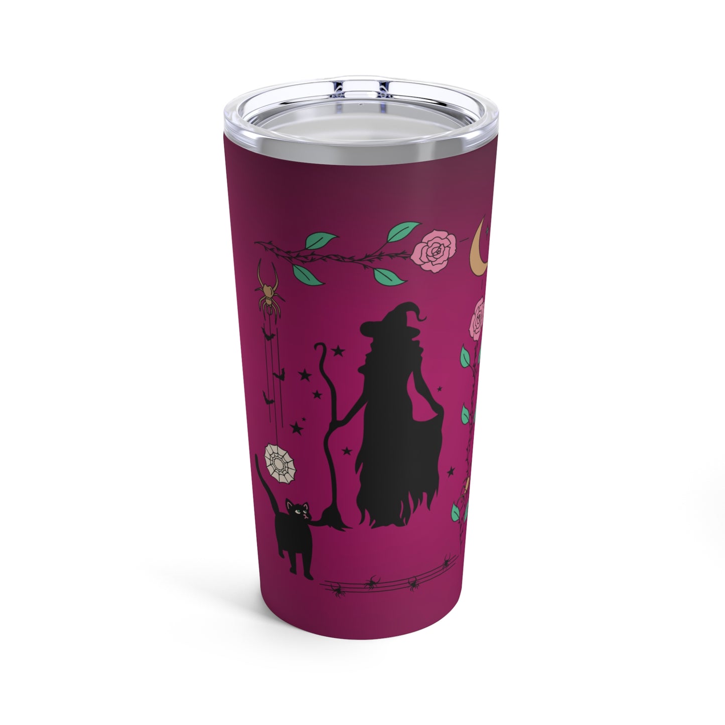 Rose Border Witch Tumbler 20oz