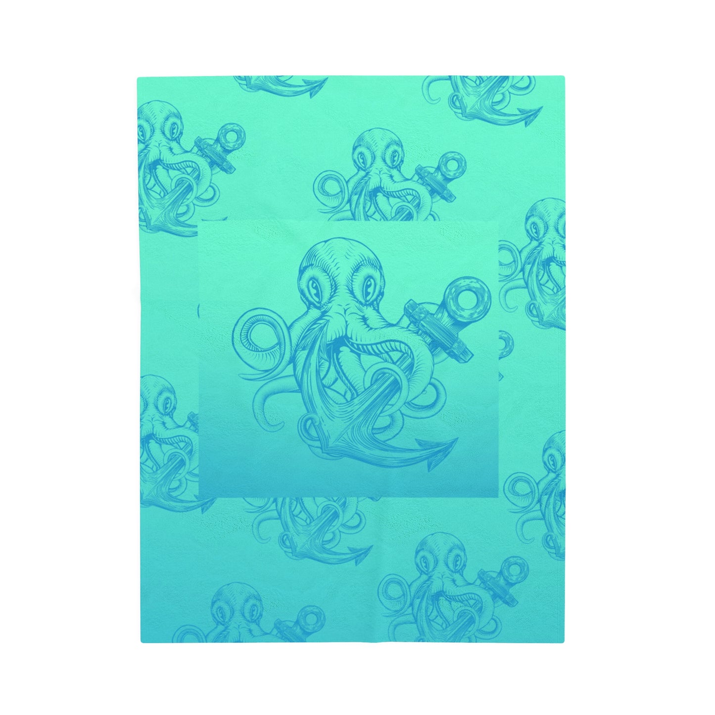 Octopus Anchor Velveteen Plush Blanket