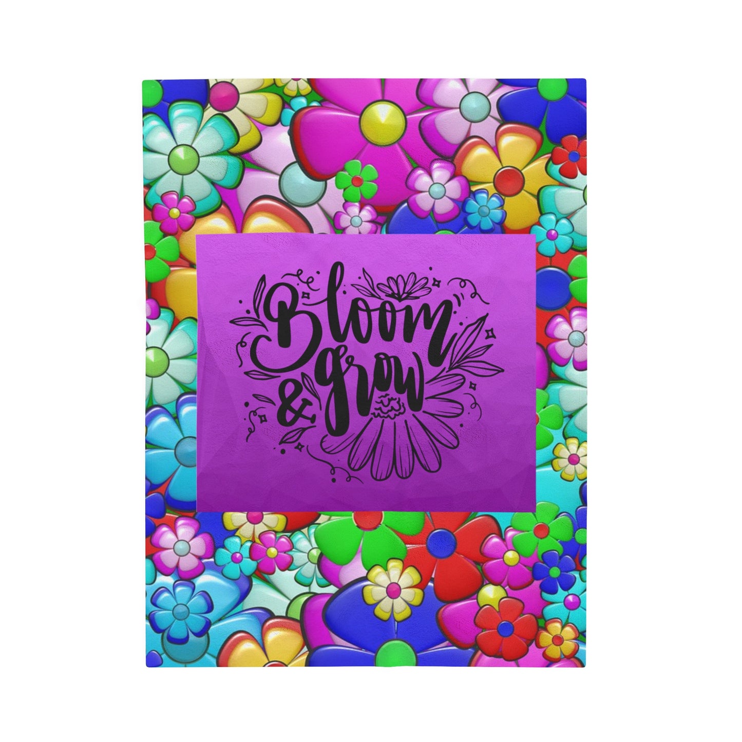 Bloom & Grow Velveteen Plush Blanket