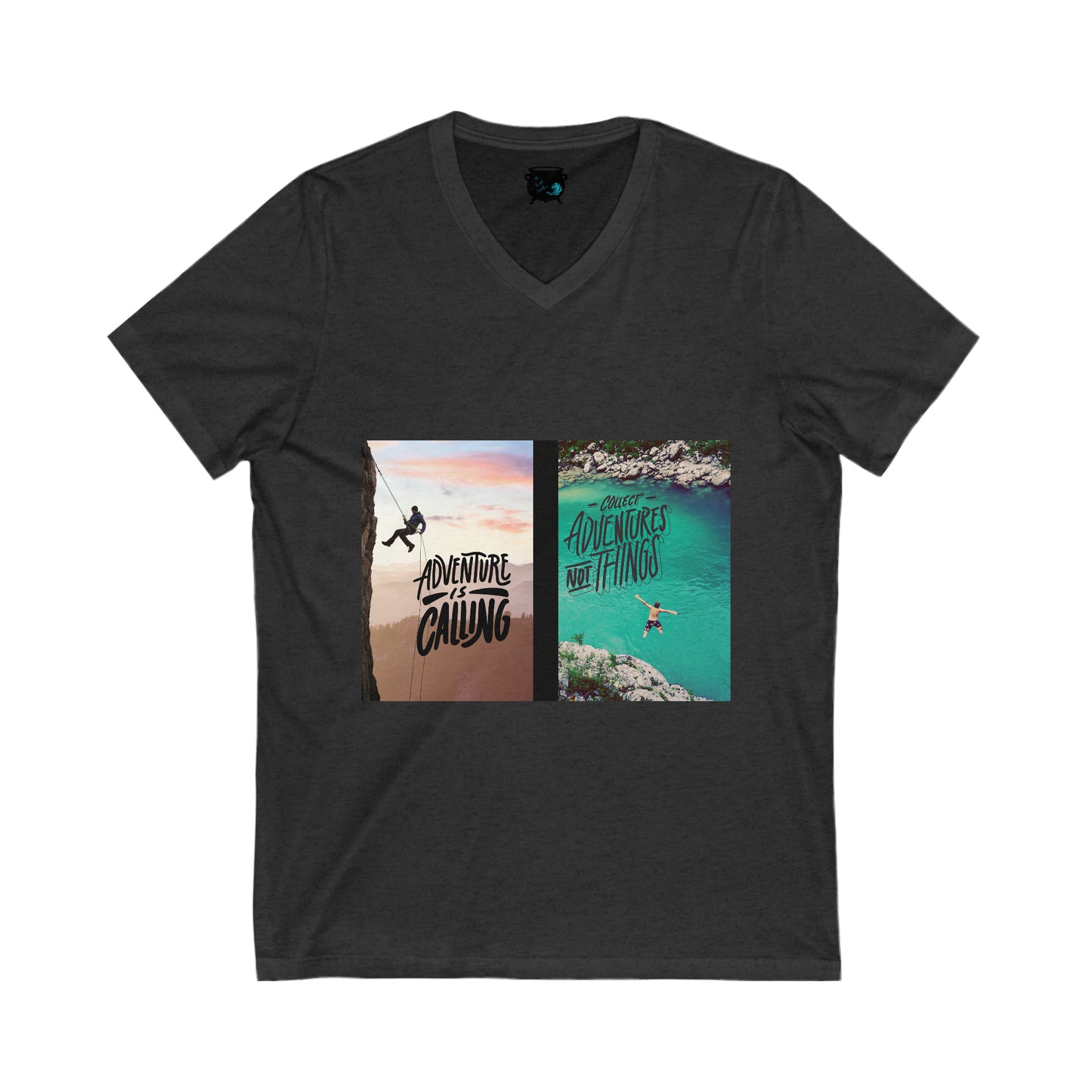 Collect Adventures Unisex Jersey Short Sleeve V-Neck Tee