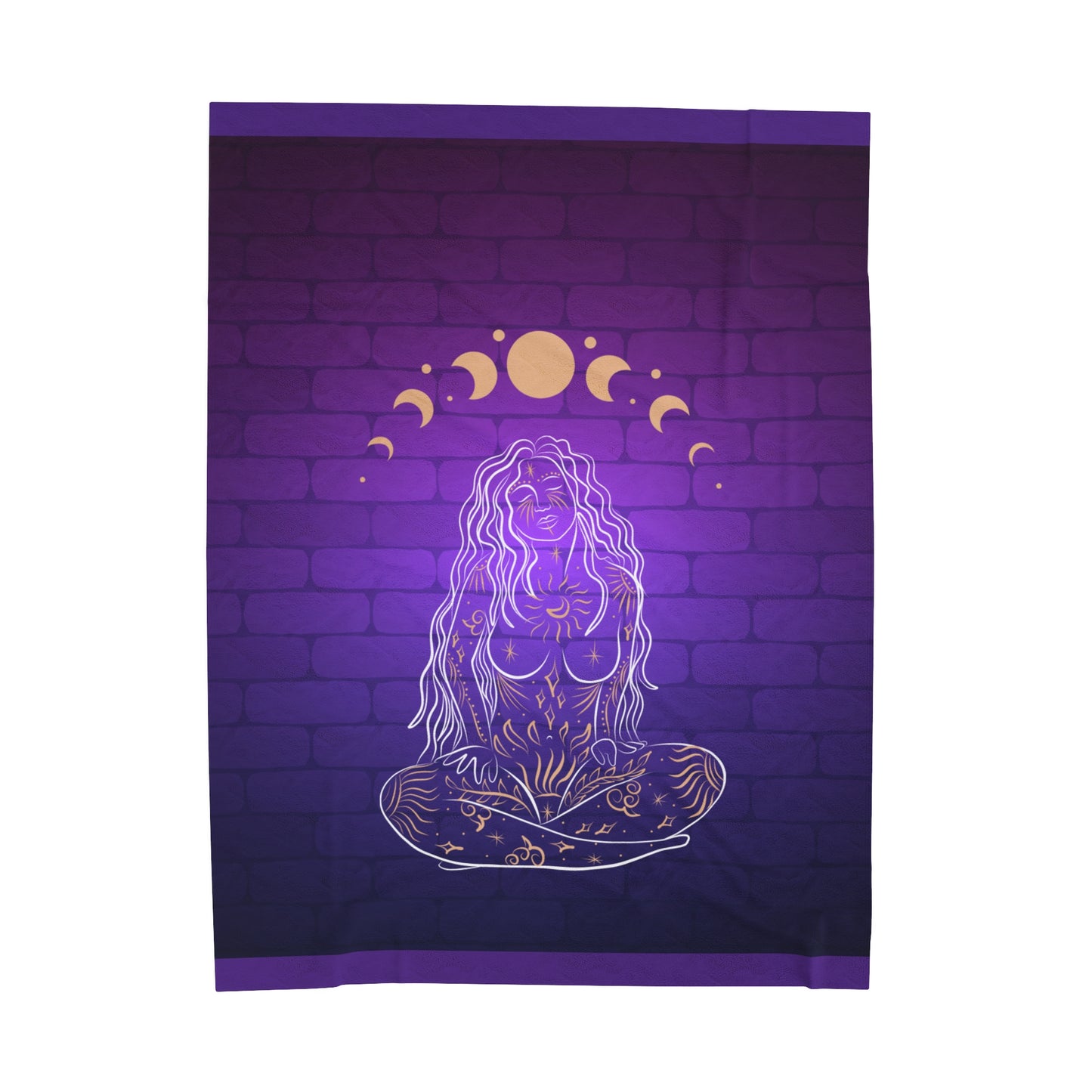 Moon Goddess Velveteen Plush Blanket