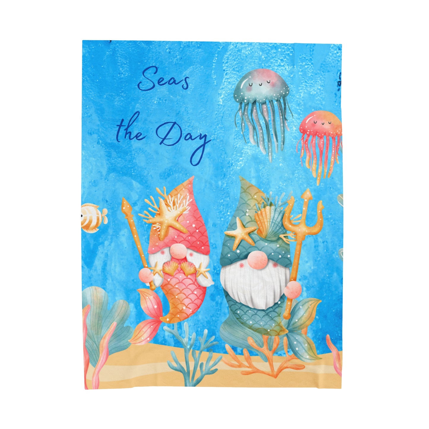 Seas the Day Velveteen Plush Blanket