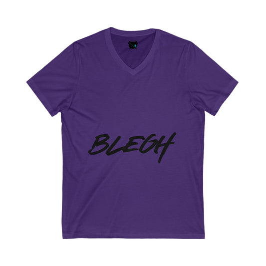 Blegh Unisex Jersey Short Sleeve V-Neck Tee