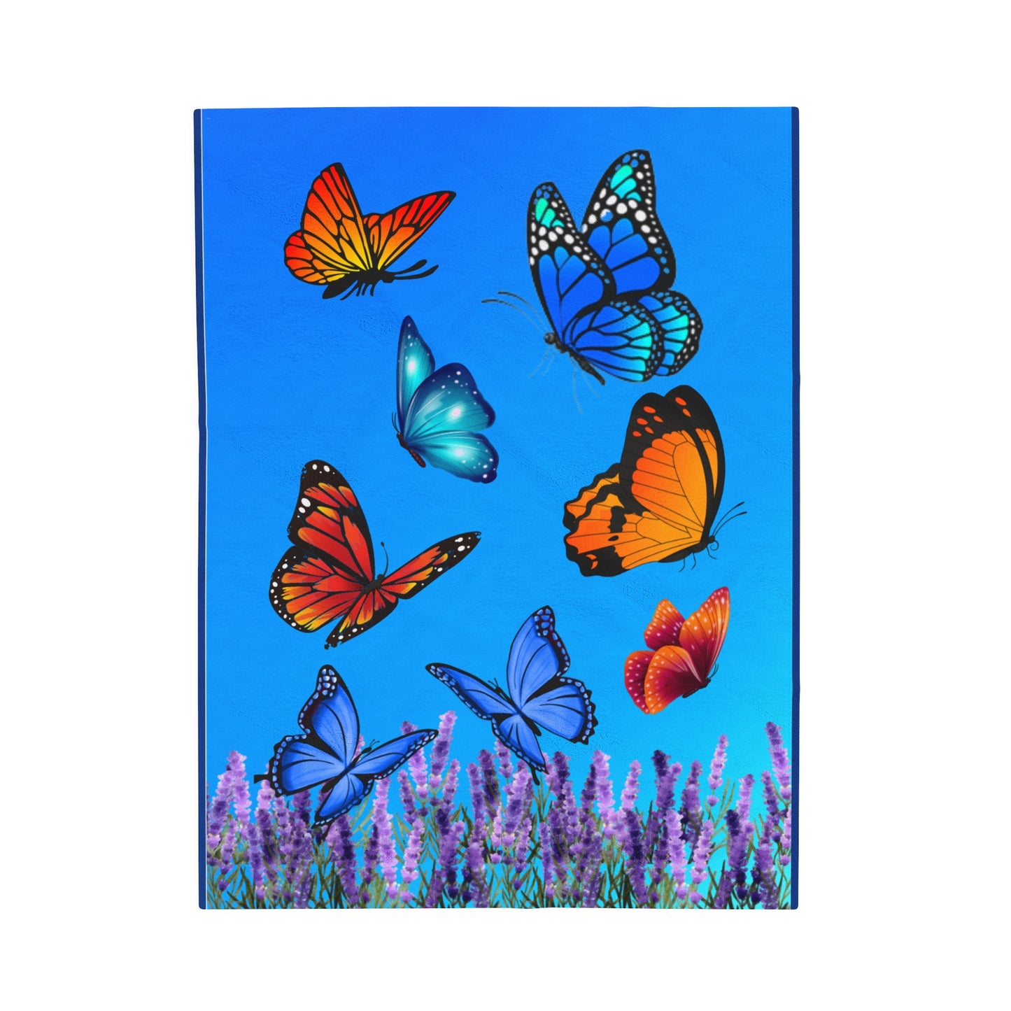 Butterflies Velveteen Plush Blanket