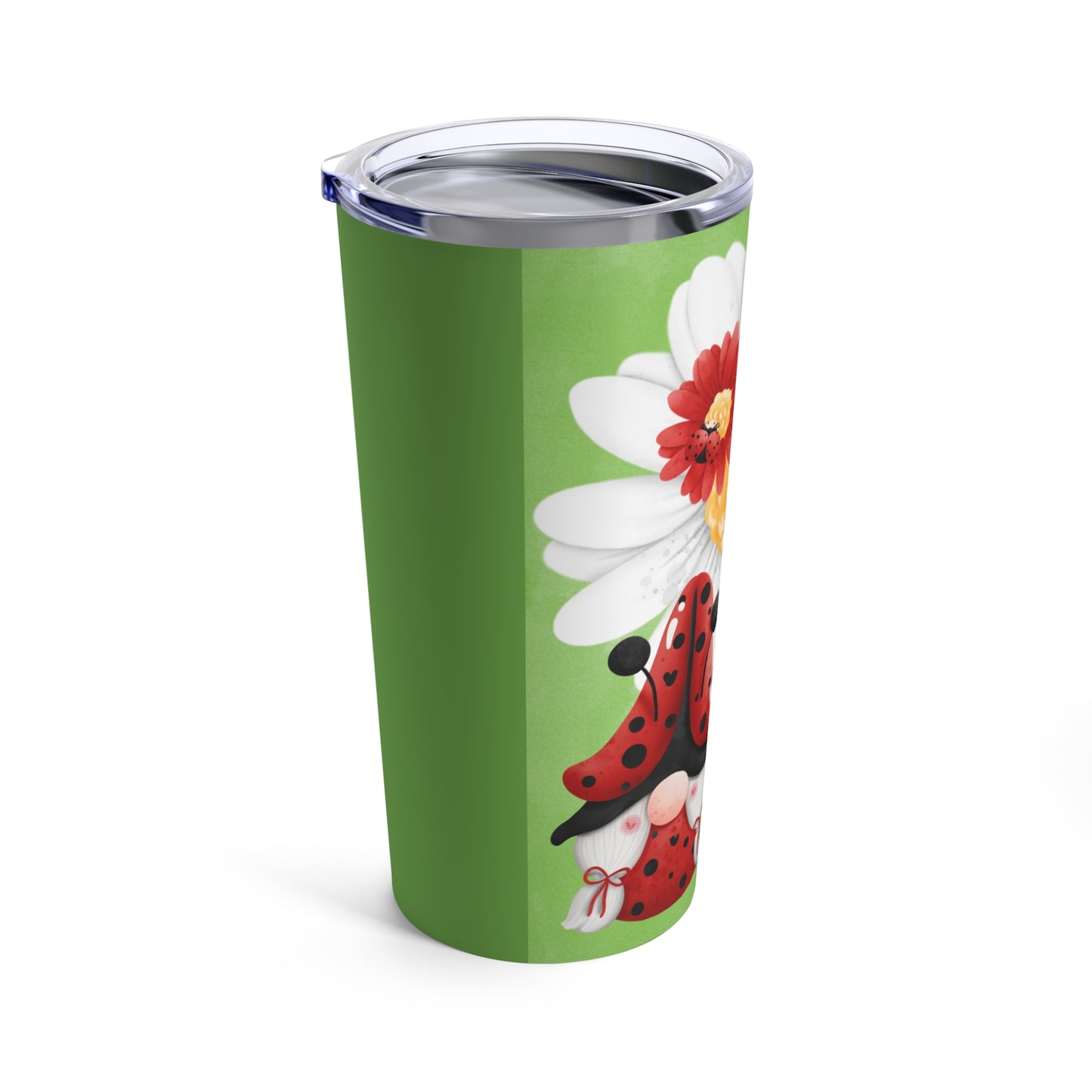 Ladybug Daisy Gnomes Tumbler 20oz