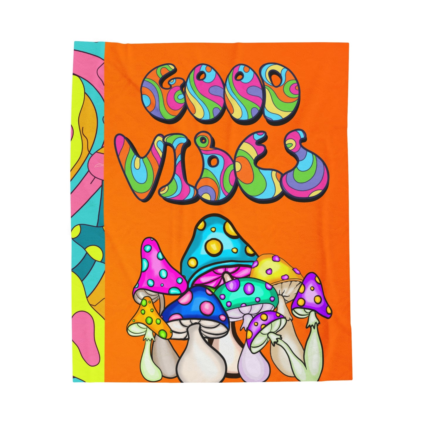 Good Vibes Velveteen Plush Blanket