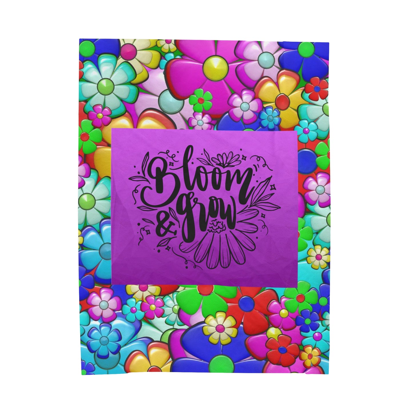 Bloom & Grow Velveteen Plush Blanket