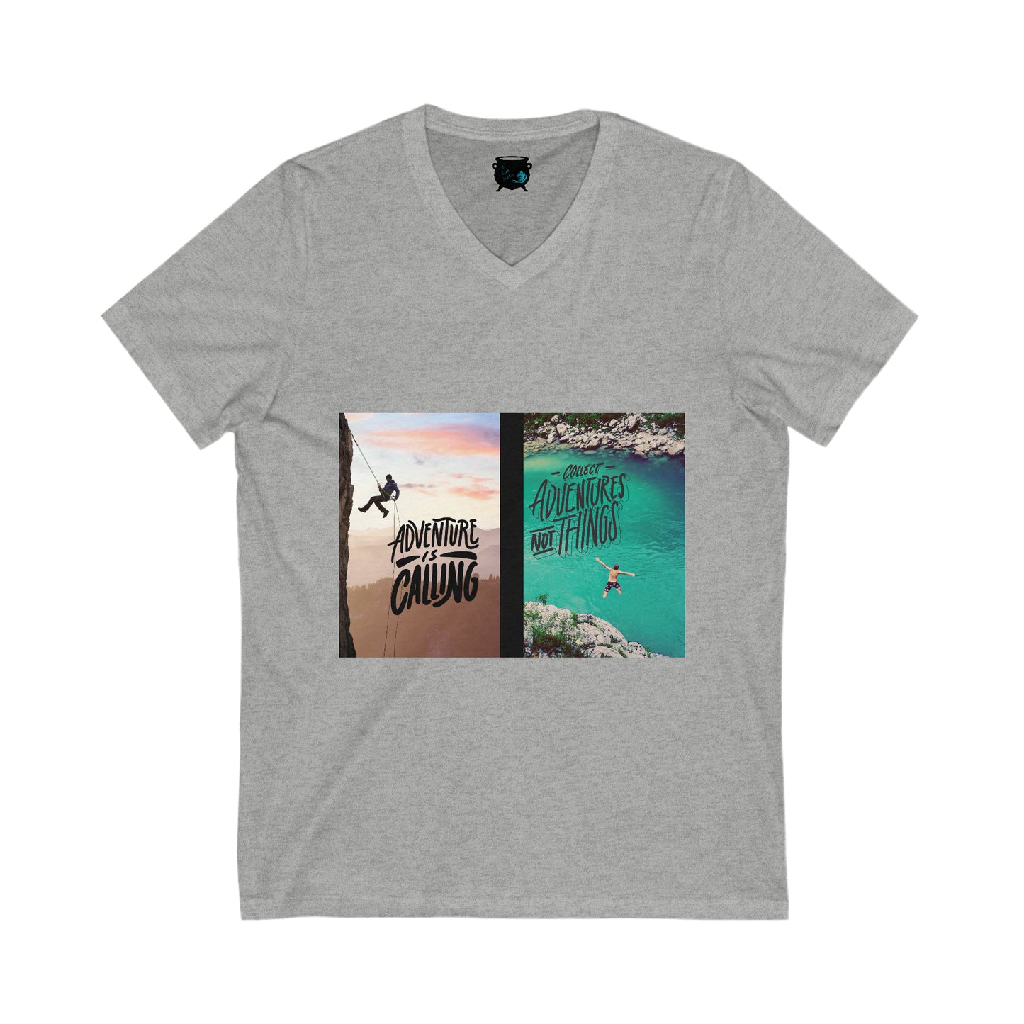 Collect Adventures Unisex Jersey Short Sleeve V-Neck Tee