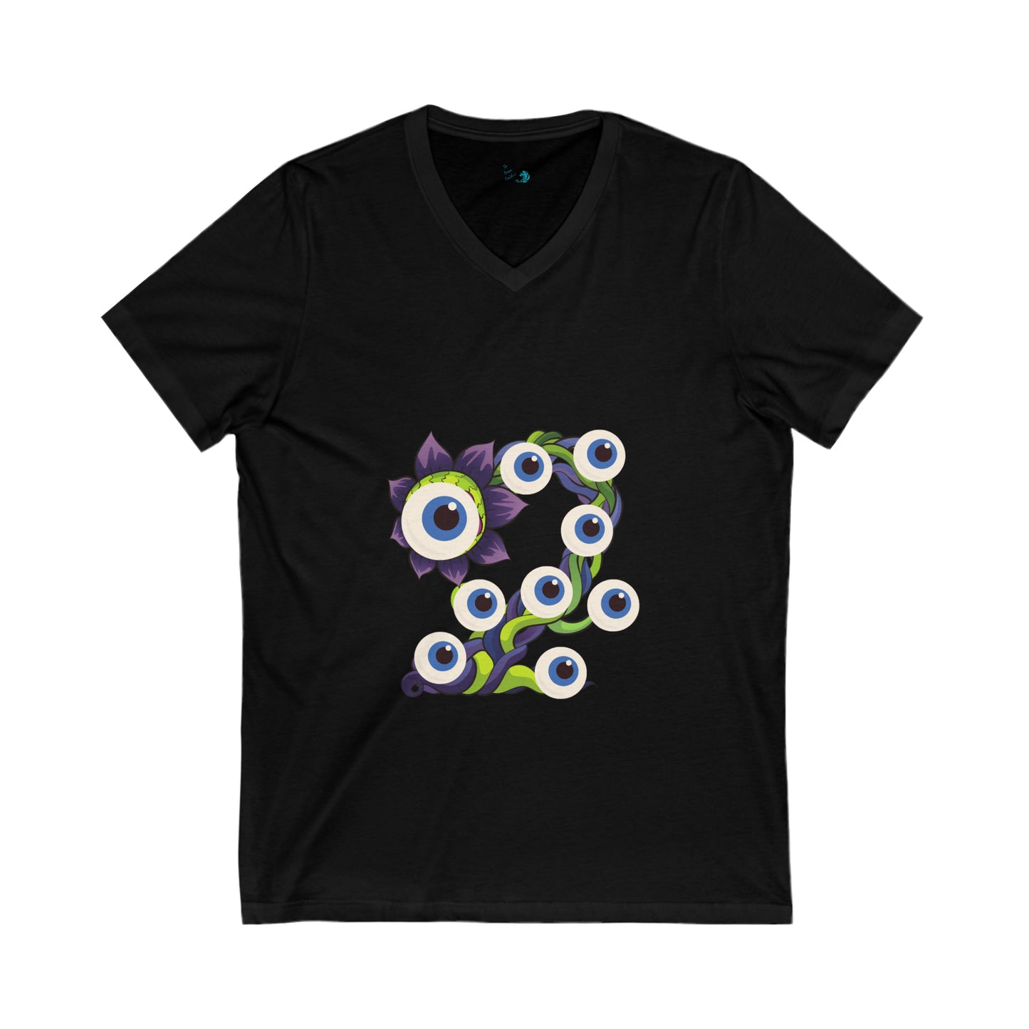 Eyeball Plant 1 Unisex Jersey Short Sleeve V-Neck Tee