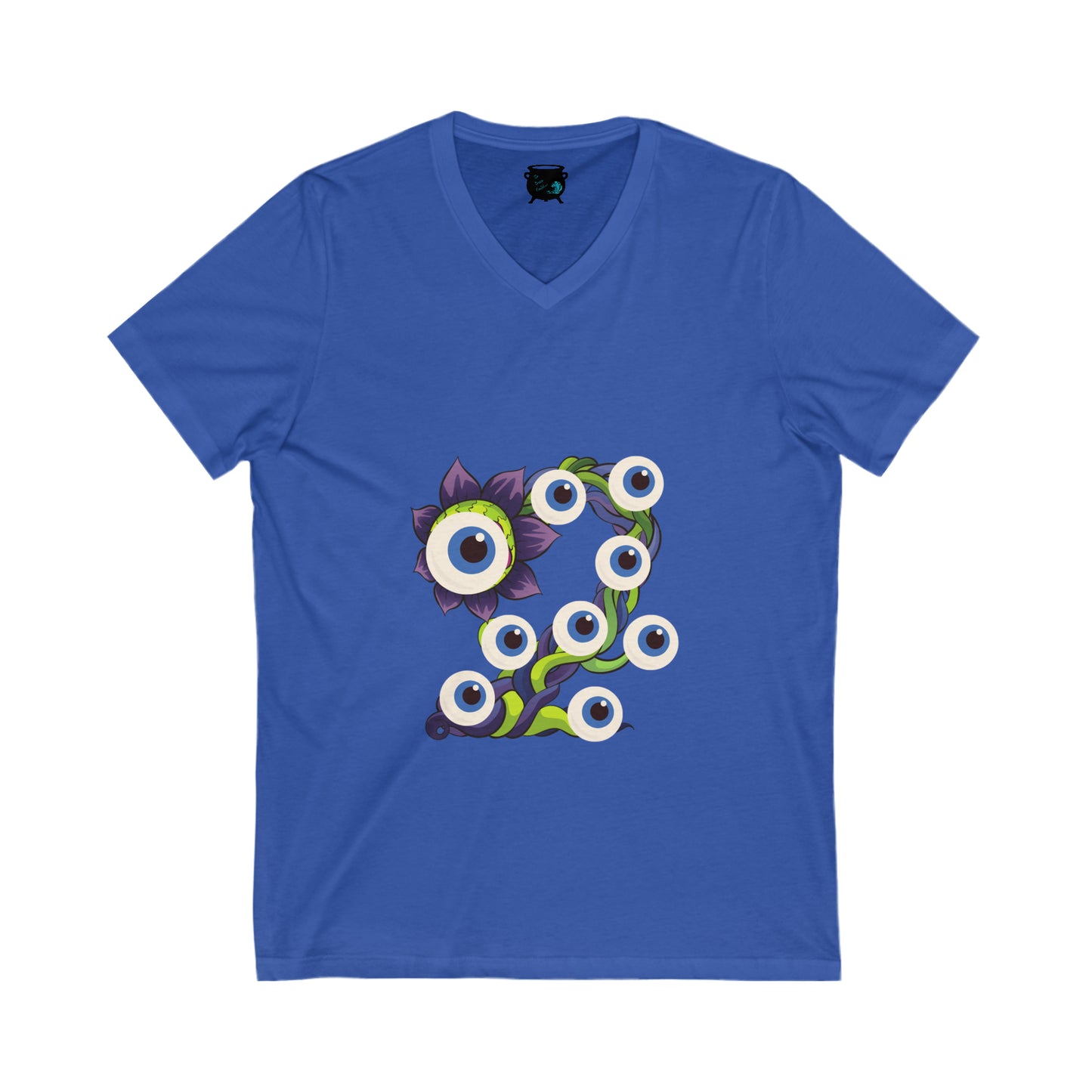 Eyeball Plant 1 Unisex Jersey Short Sleeve V-Neck Tee