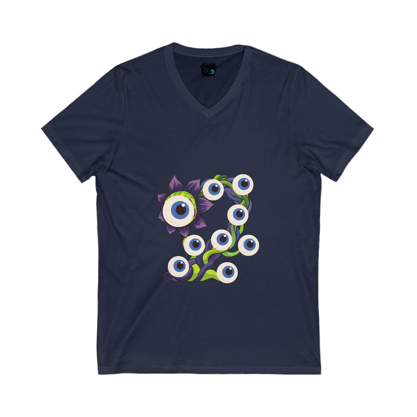 Eyeball Plant 1 Unisex Jersey Short Sleeve V-Neck Tee