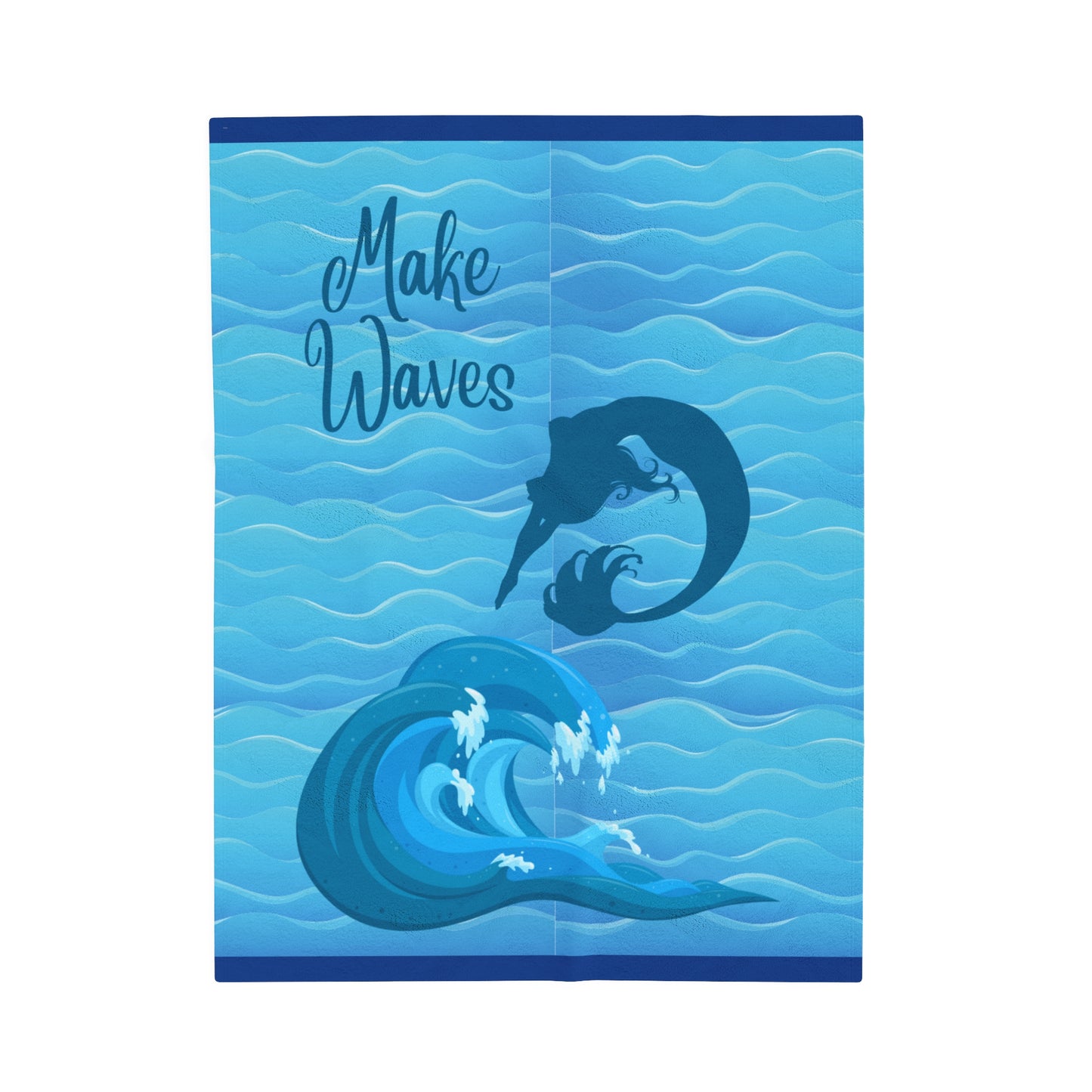 Make Waves Velveteen Plush Blanket