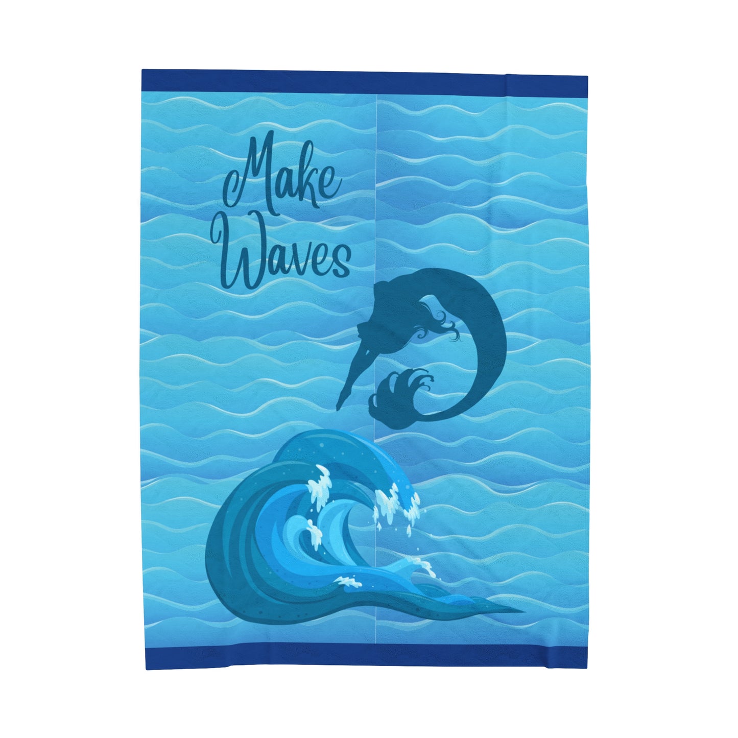 Make Waves Velveteen Plush Blanket