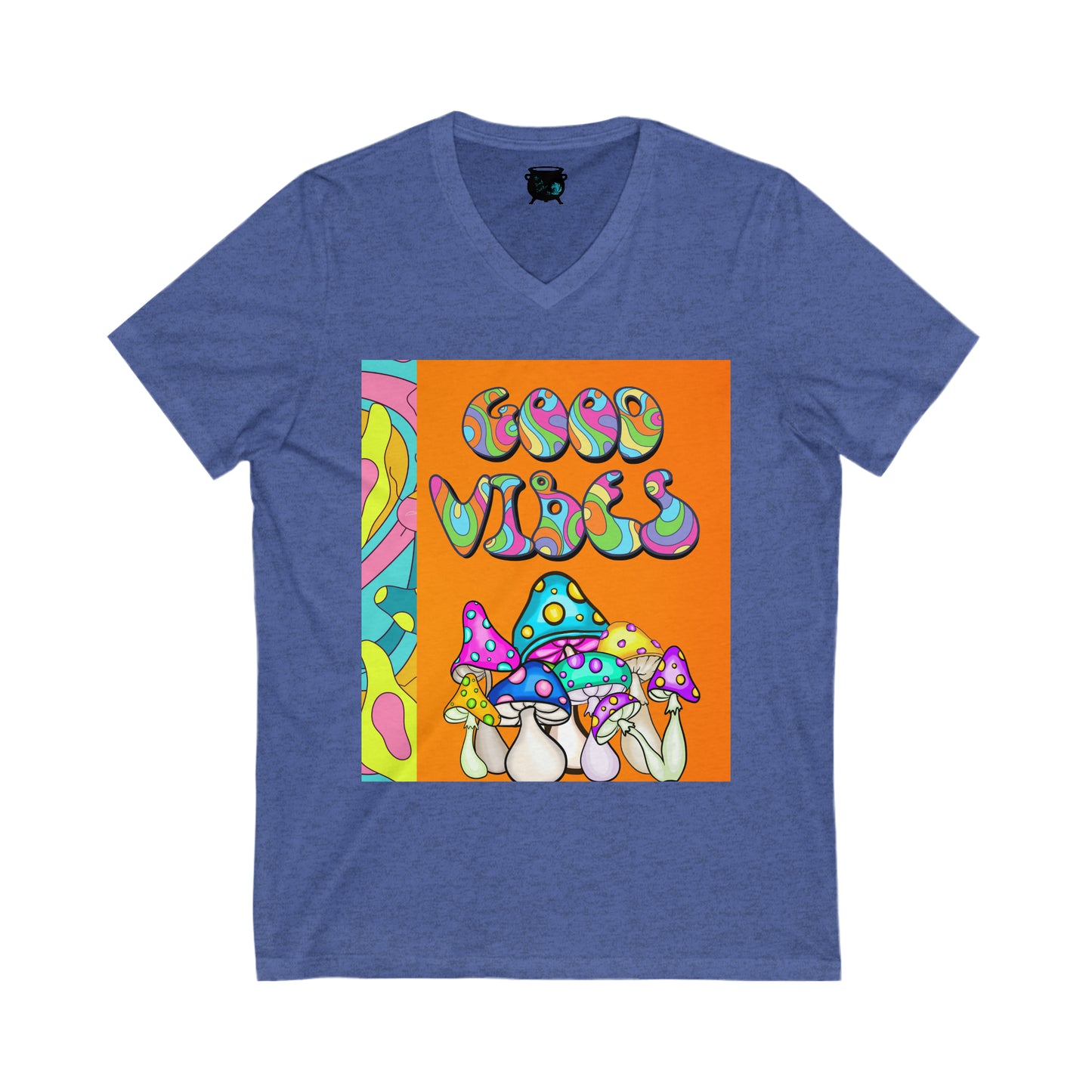 Good Vibes Unisex Jersey Short Sleeve V-Neck Tee