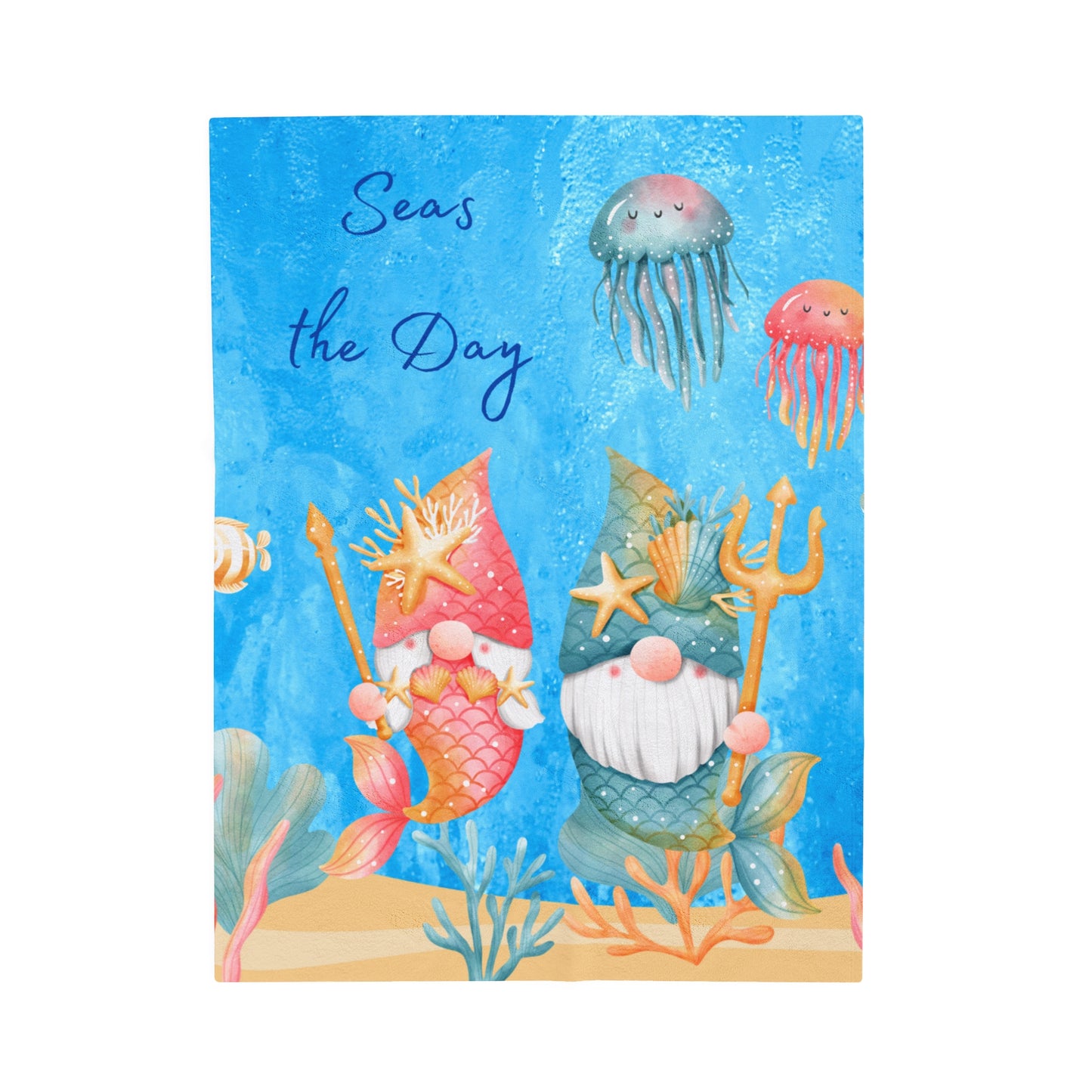 Seas the Day Velveteen Plush Blanket