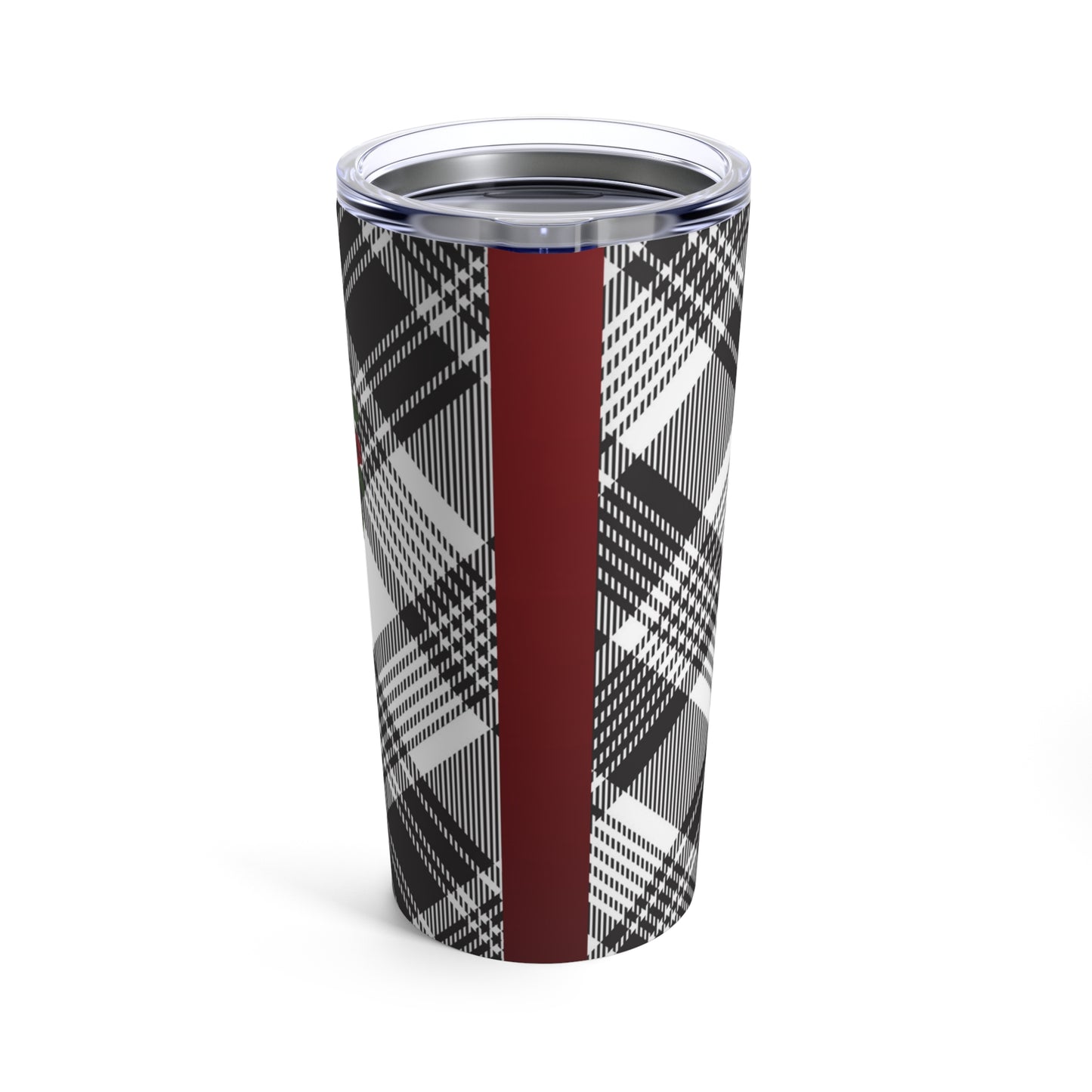 Rose Plaid Tumbler 20oz