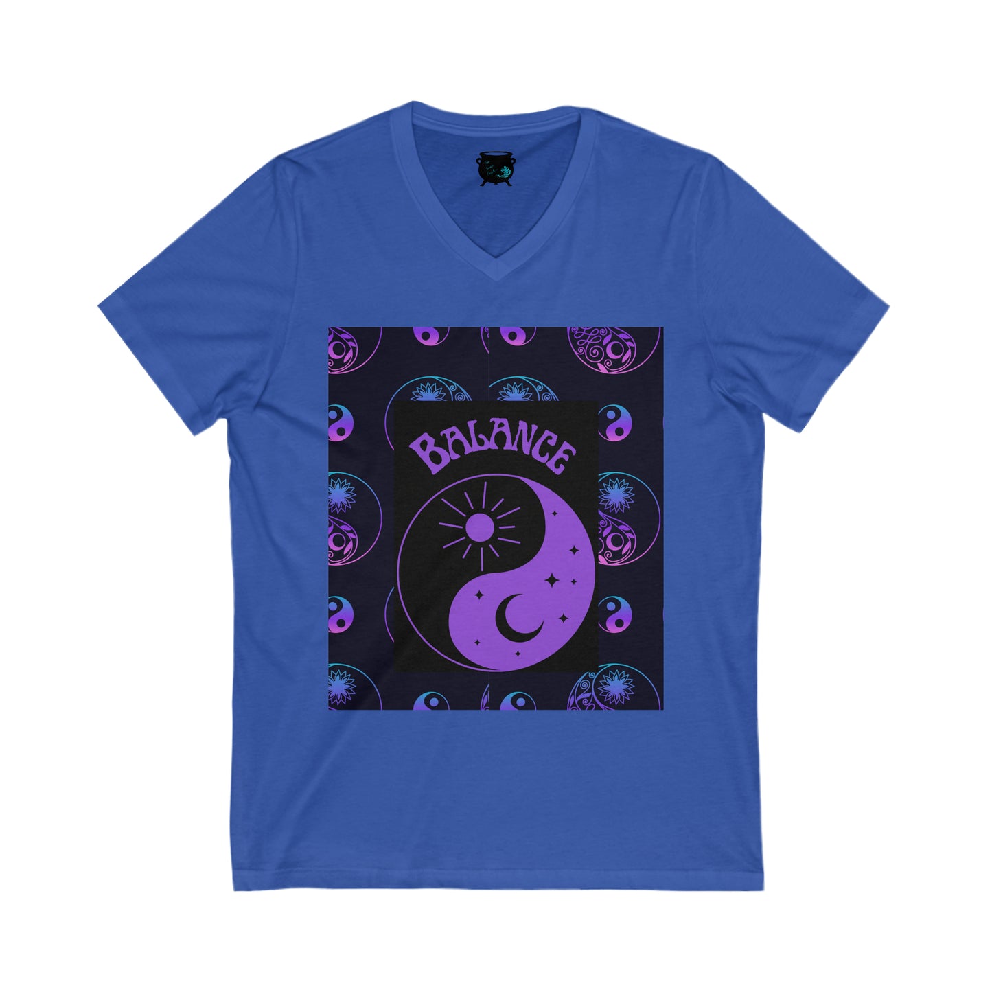 Balance Ying Yang Unisex Jersey Short Sleeve V-Neck Tee