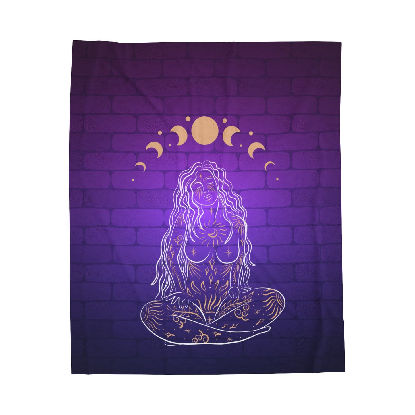 Moon Goddess Velveteen Plush Blanket