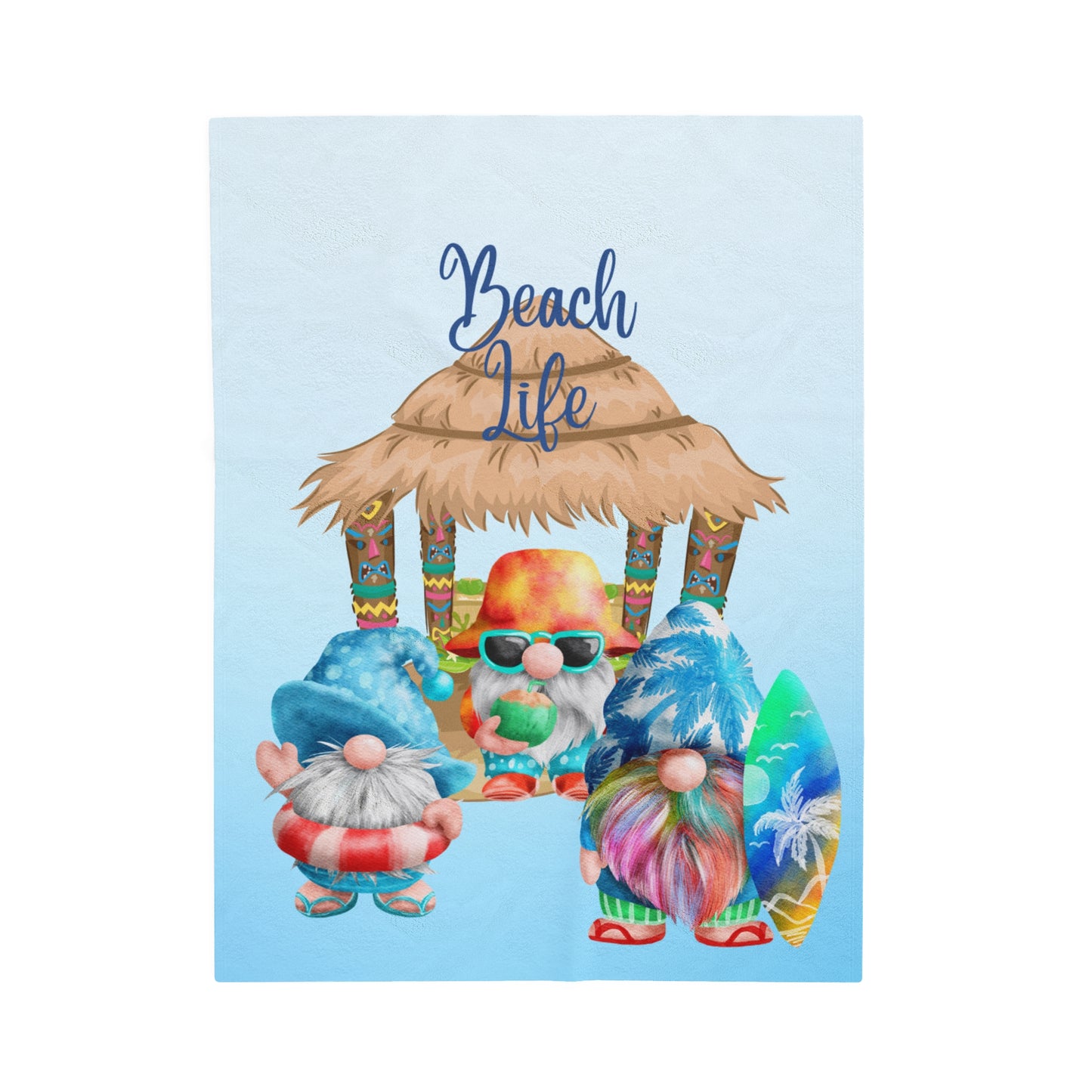 Beach Life Velveteen Plush Blanket